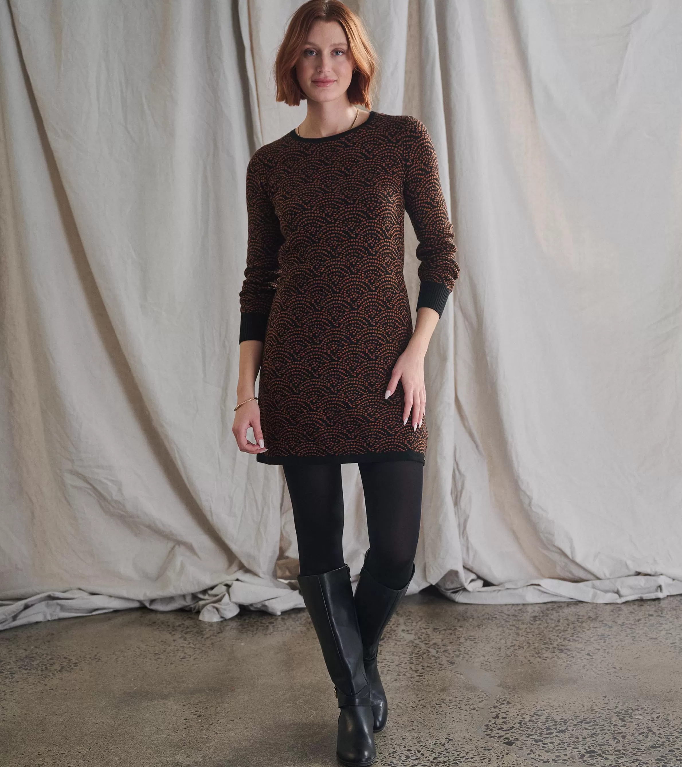 Women Hatley Dresses | Sweaters*Abigail Sweater Dress - Art Deco Dots