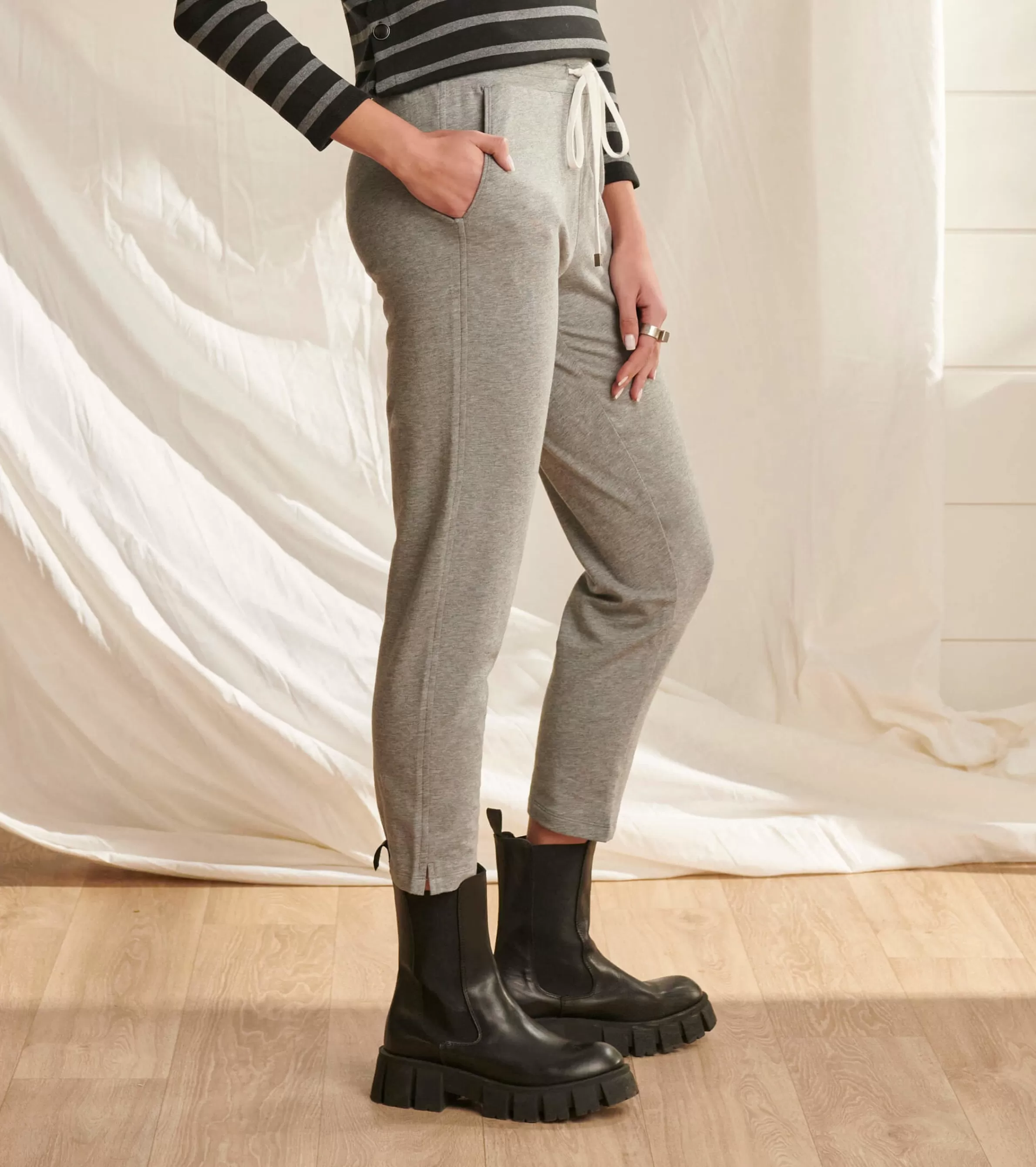 Women Hatley Bottoms*Adrien Jogger - Charcoal Melange