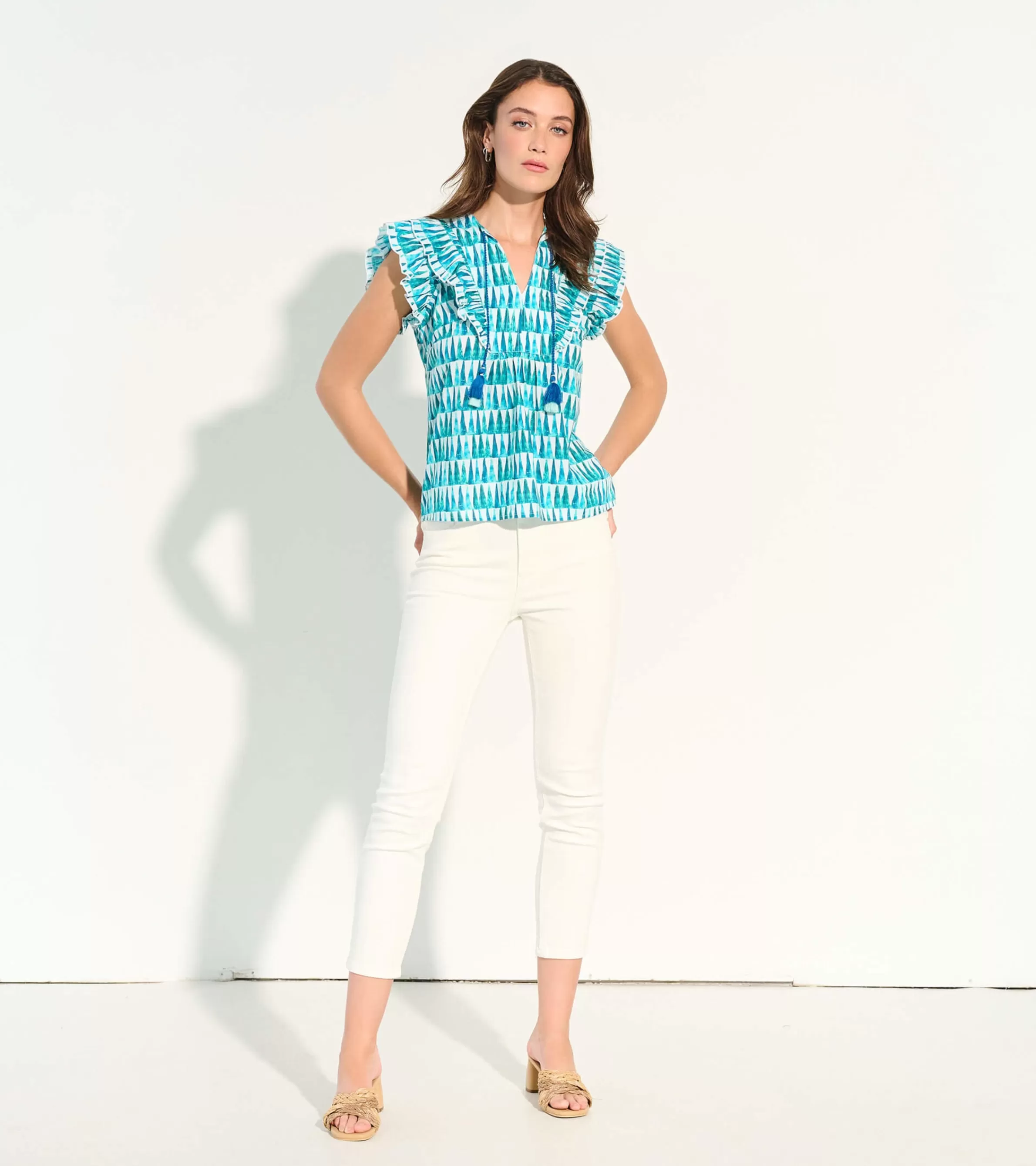 Women Hatley Tops*Alexa Popover Top - Painted Triangles