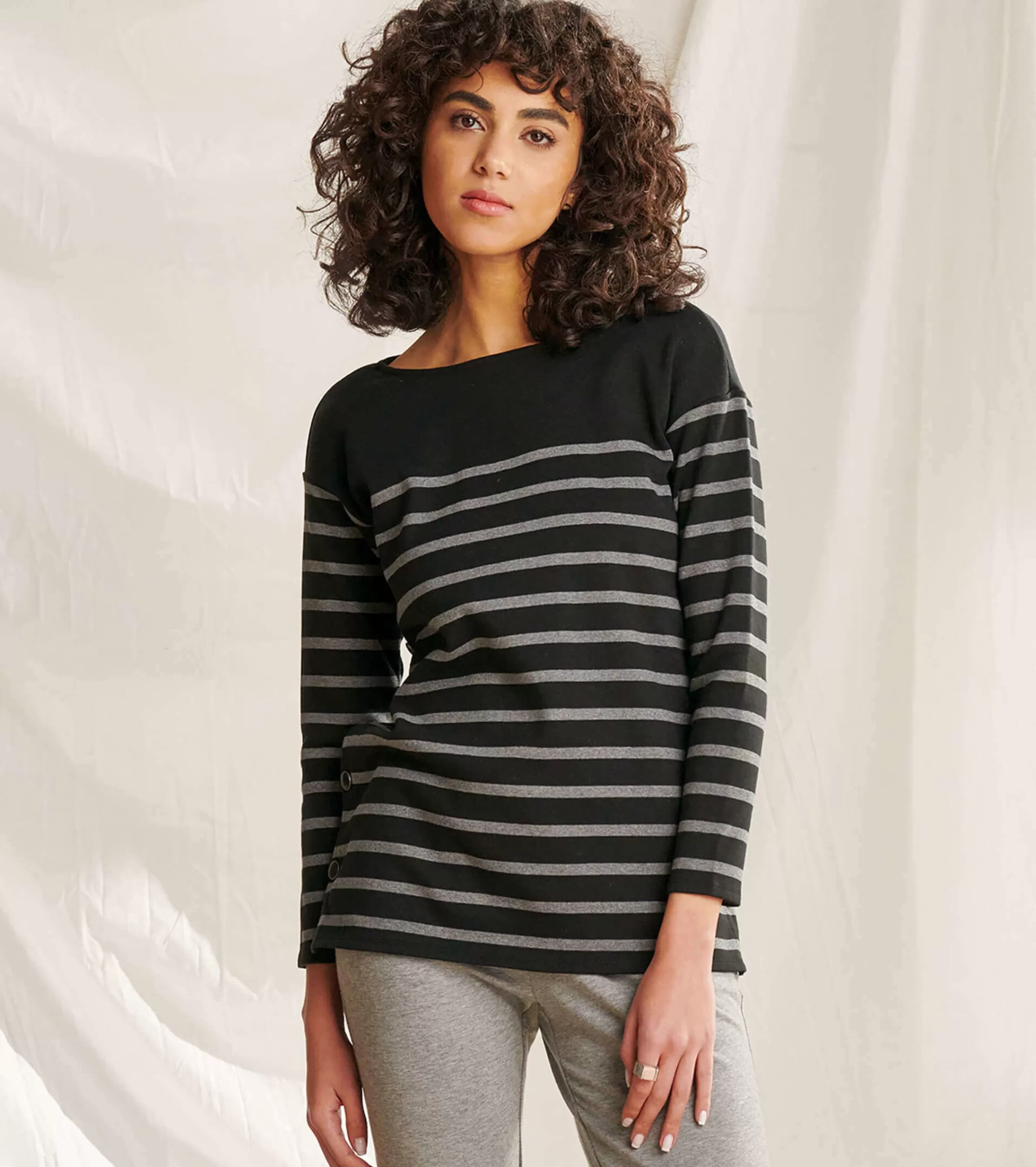 Women Hatley Tops*Ali Breton Top - Solstice Stripes