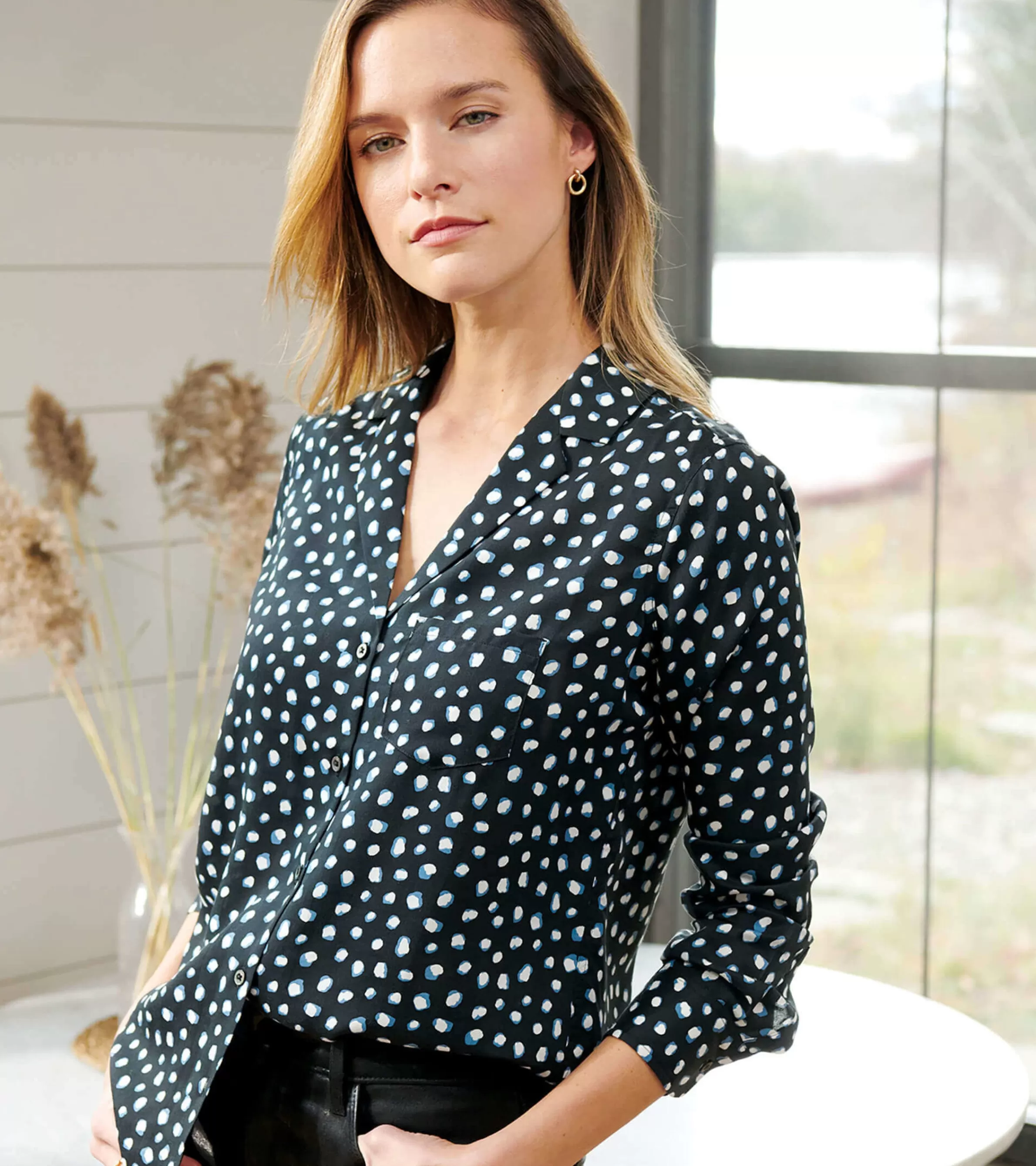 Women Hatley Tops*Ariane Shirt - Lots of Dots