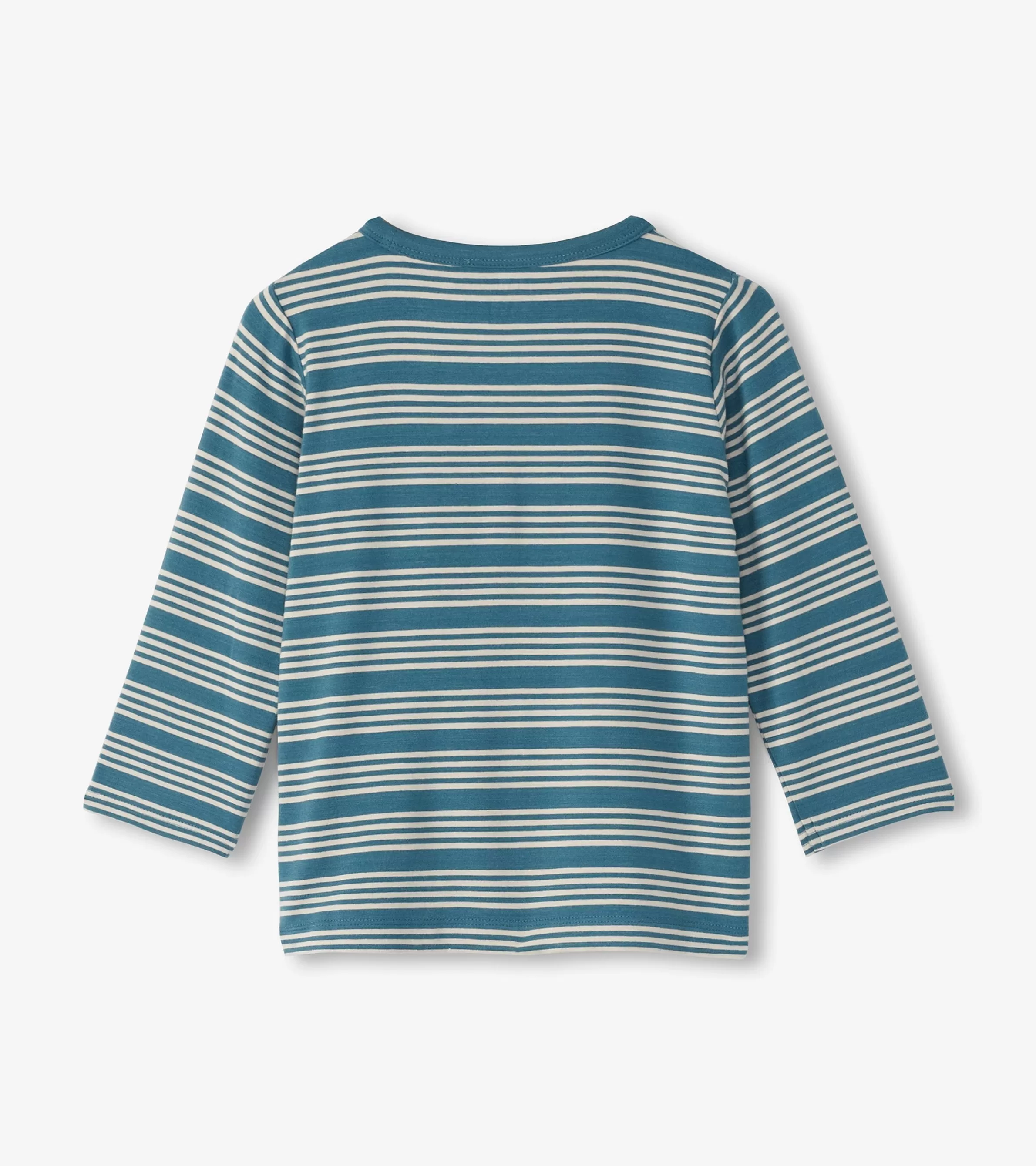 Hatley Tops*Baby & Toddler Boys Bluestone Stripes Long Sleeve Bamboo T-Shirt