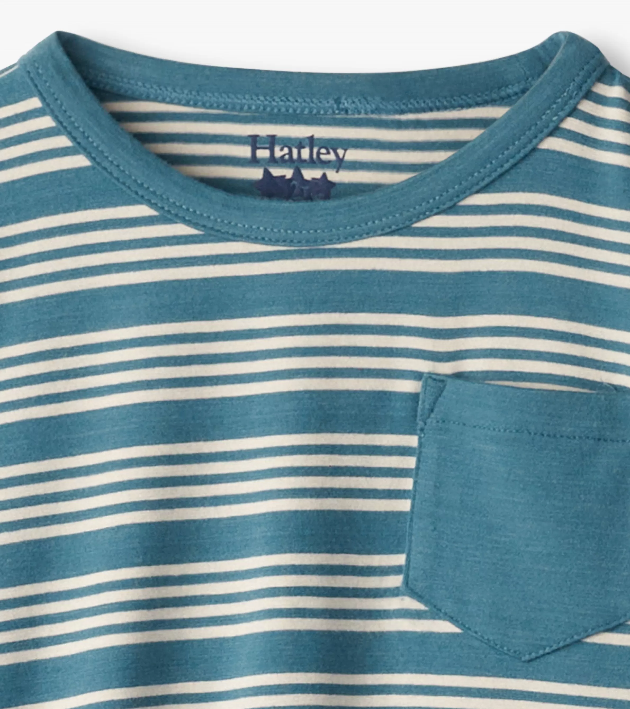 Hatley Tops*Baby & Toddler Boys Bluestone Stripes Long Sleeve Bamboo T-Shirt