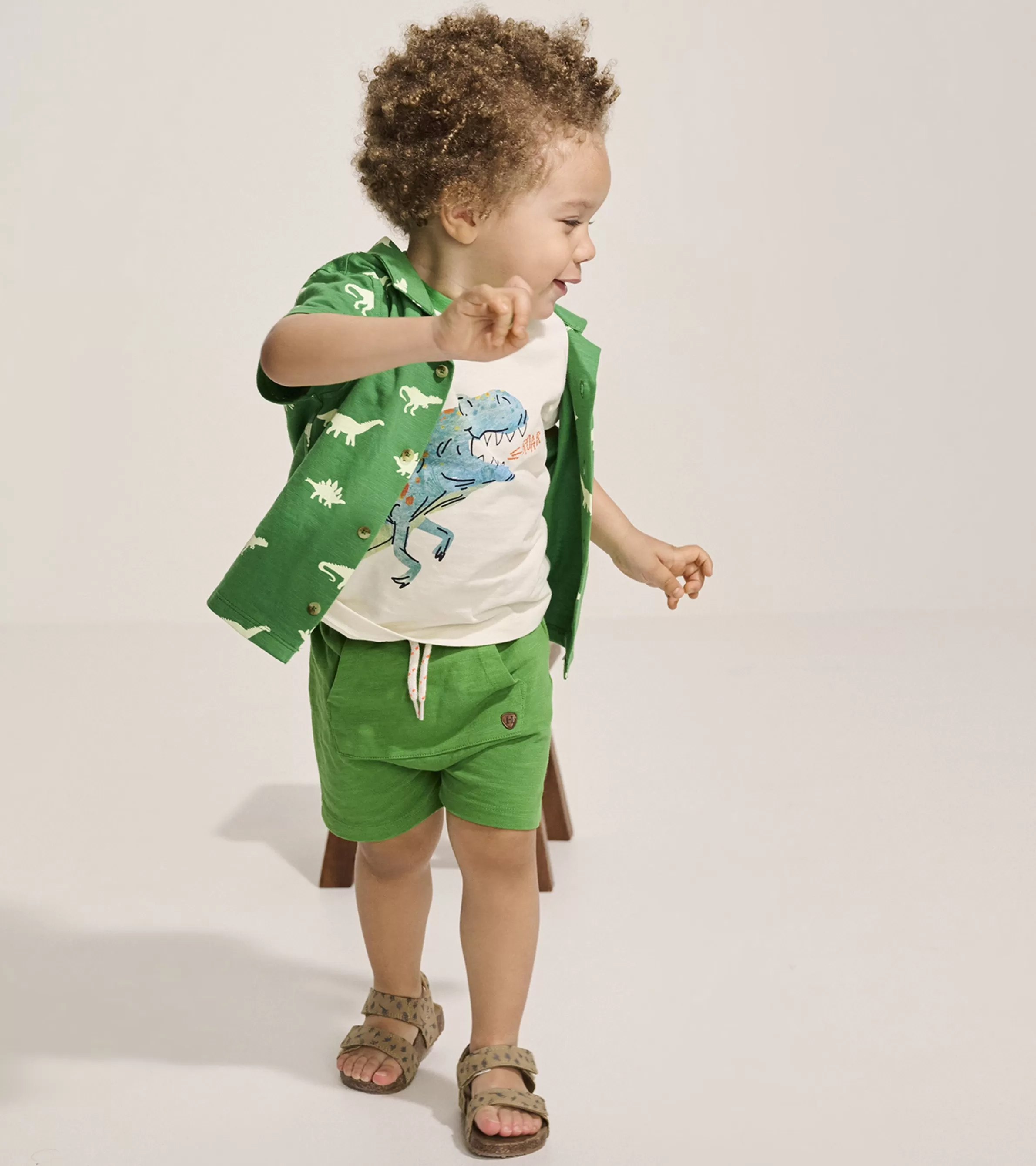 Hatley Bottoms*Baby & Toddler Boys Camp Green Kangaroo Shorts