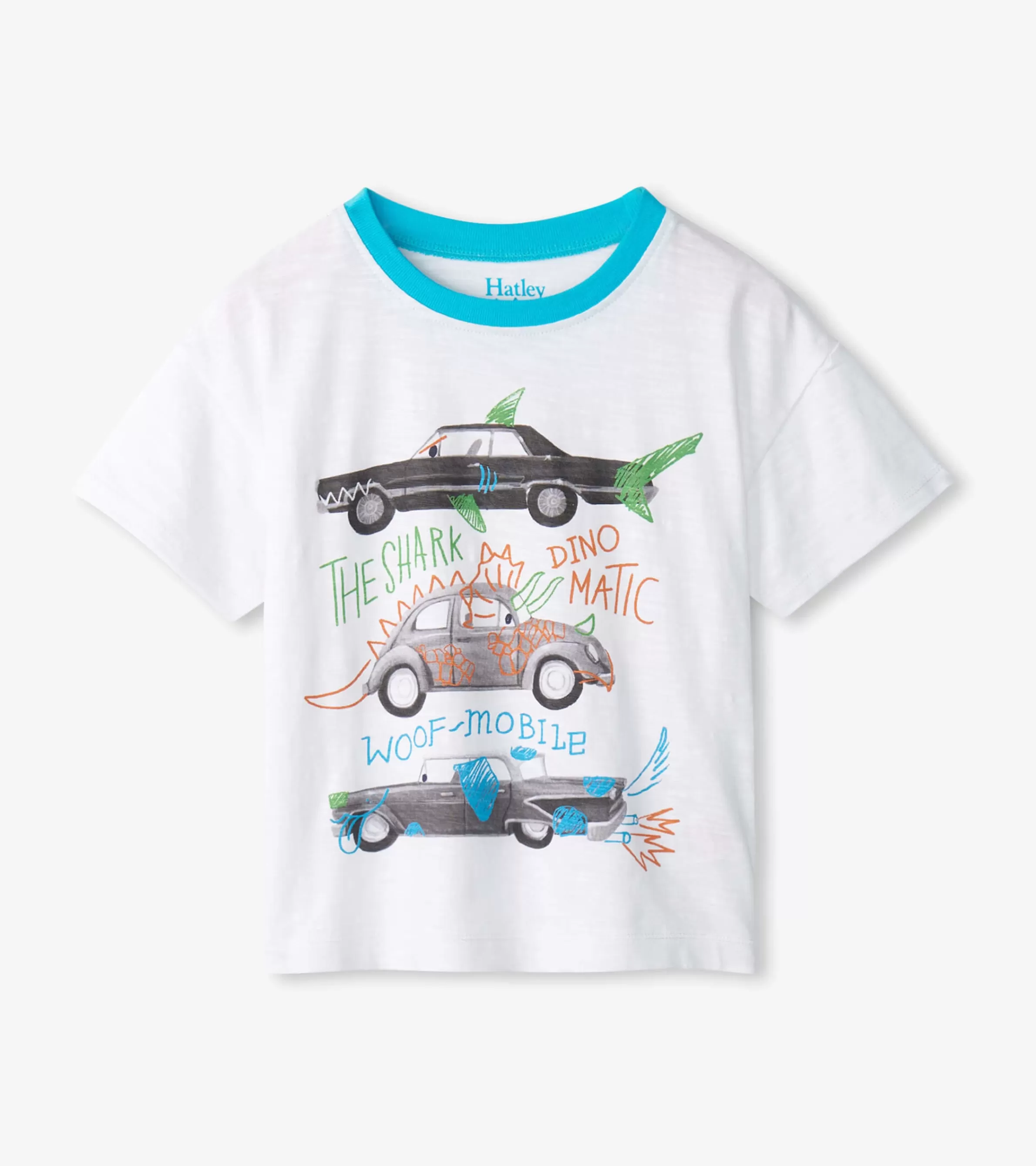 Hatley Tops*Baby & Toddler Boys Crazy Cars Slouchy Tee