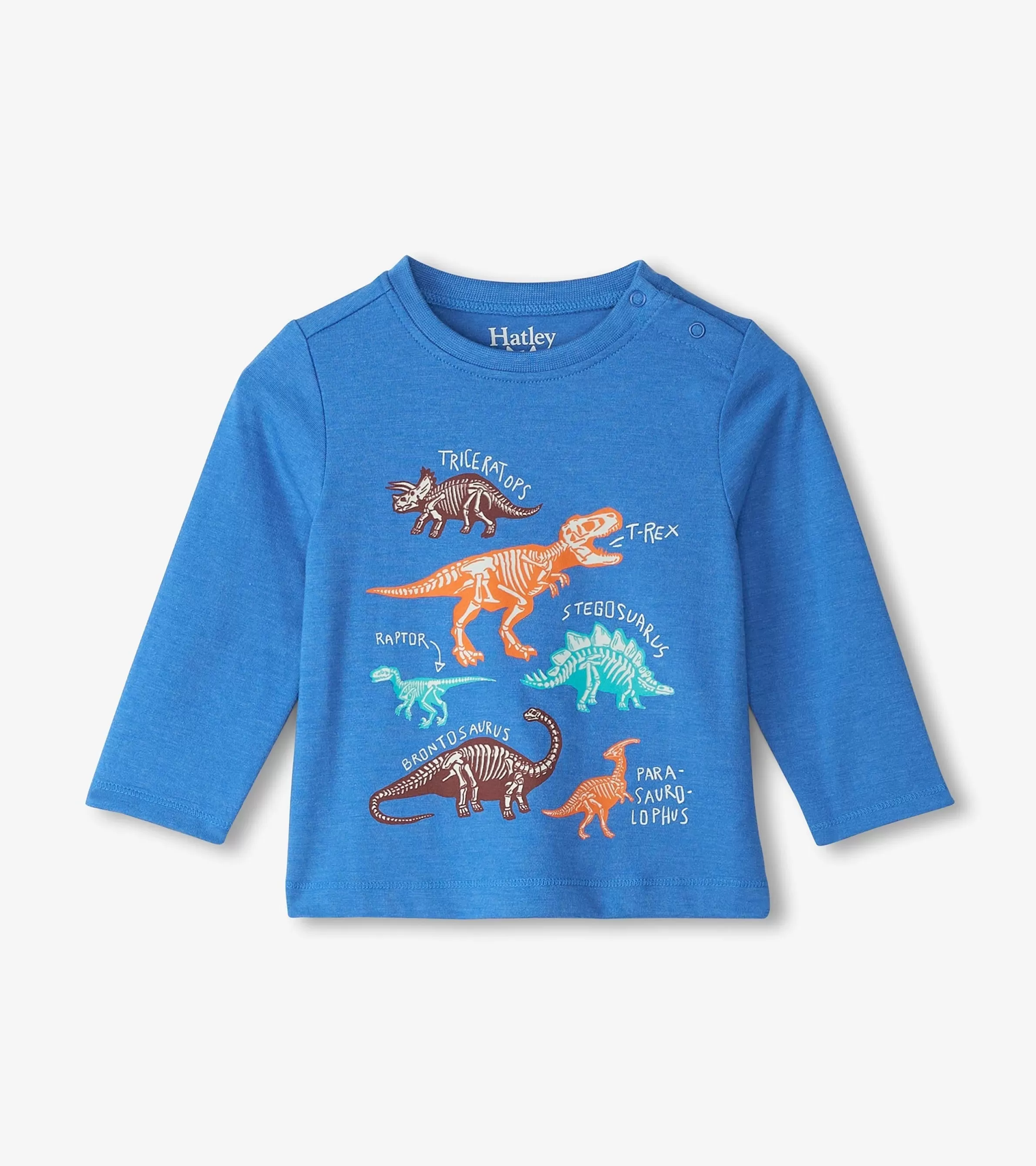 Hatley Tops*Baby & Toddler Boys Dinosaur Bones Long Sleeve T-Shirt