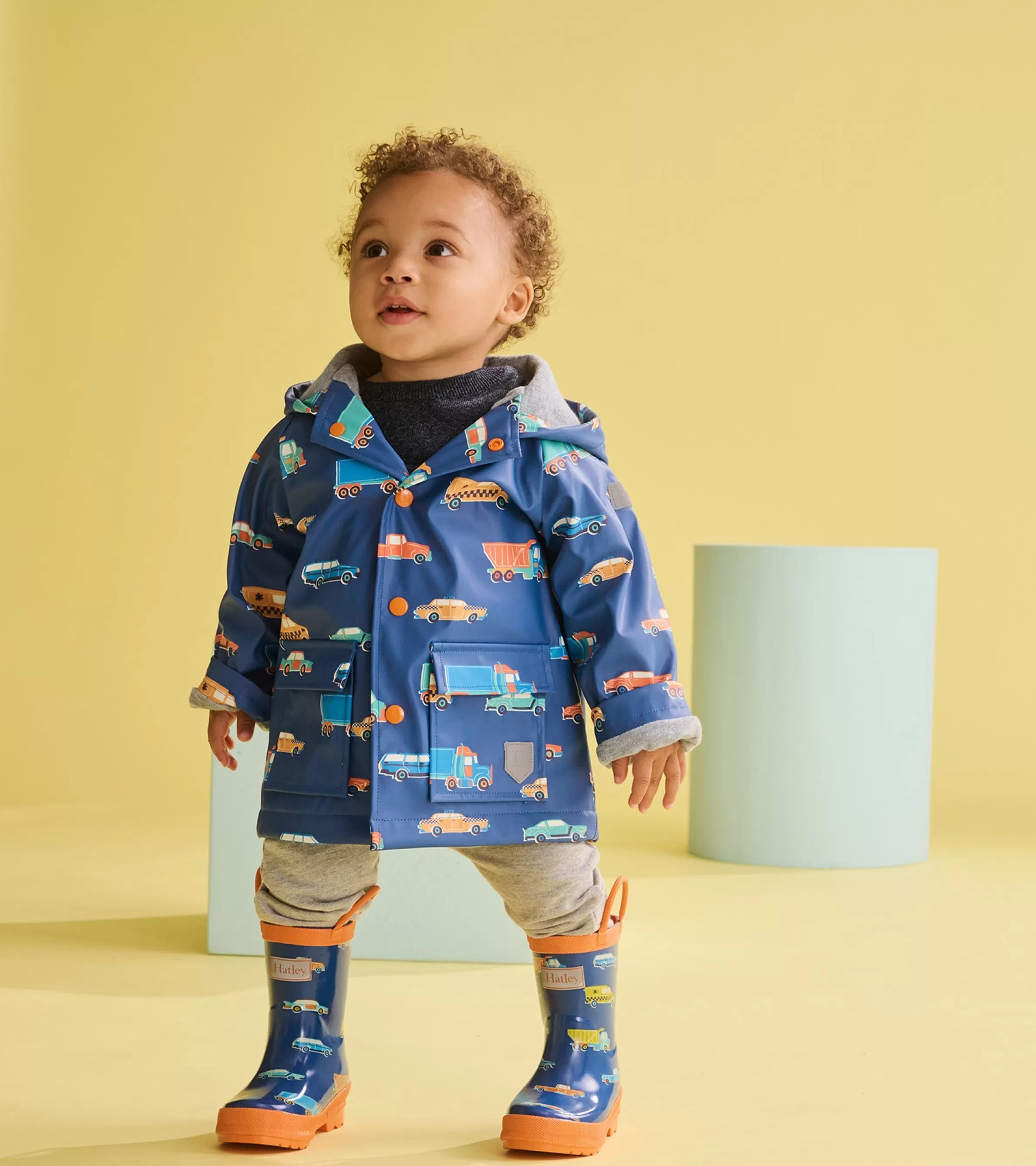 Hatley Rainwear | Rainwear*Baby & Toddler Boys Driving Cars Button-Up Rain Jacket