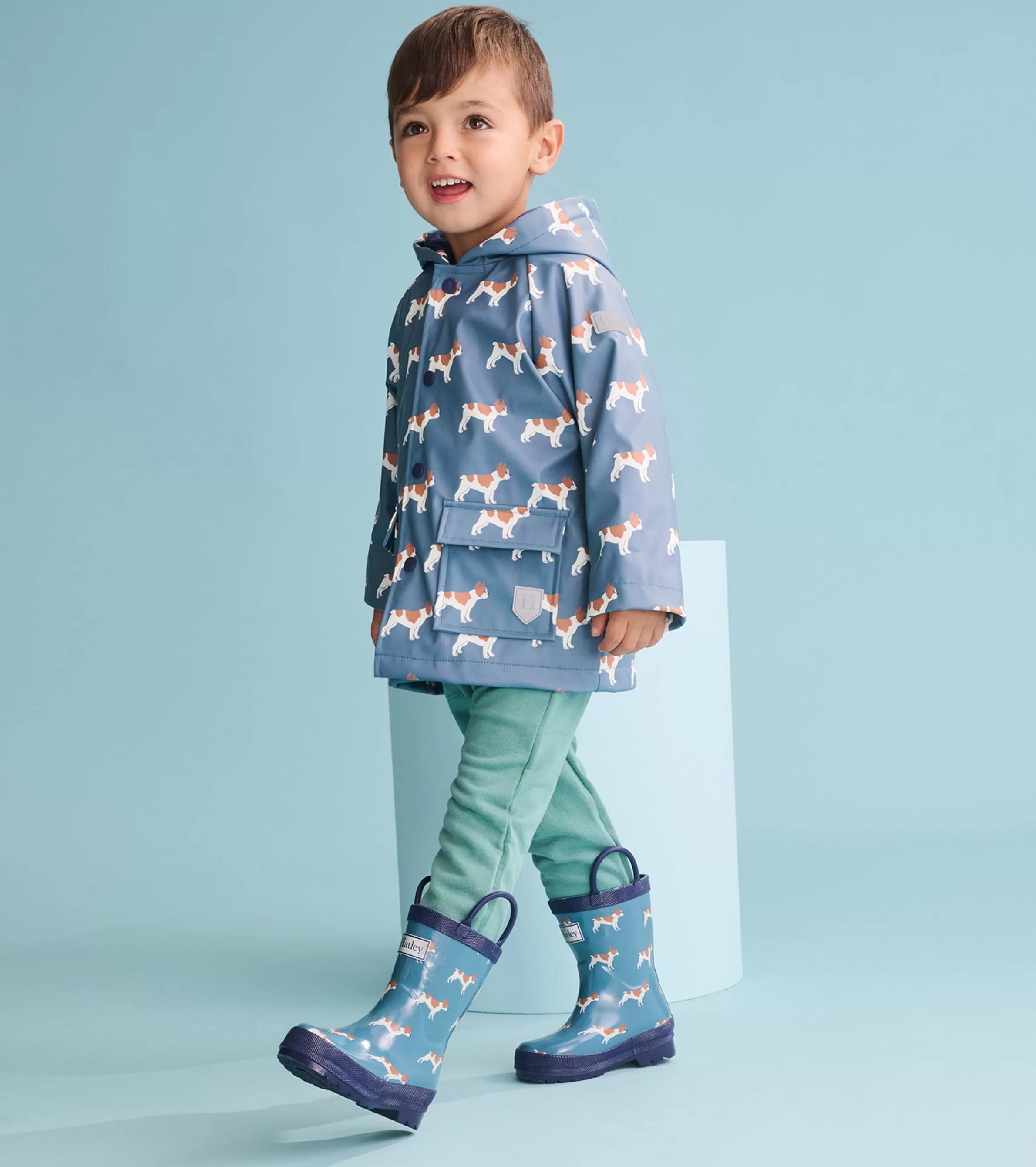 Hatley Rainwear | Rainwear*Baby & Toddler Boys French Bulldogs Button-Up Rain Jacket