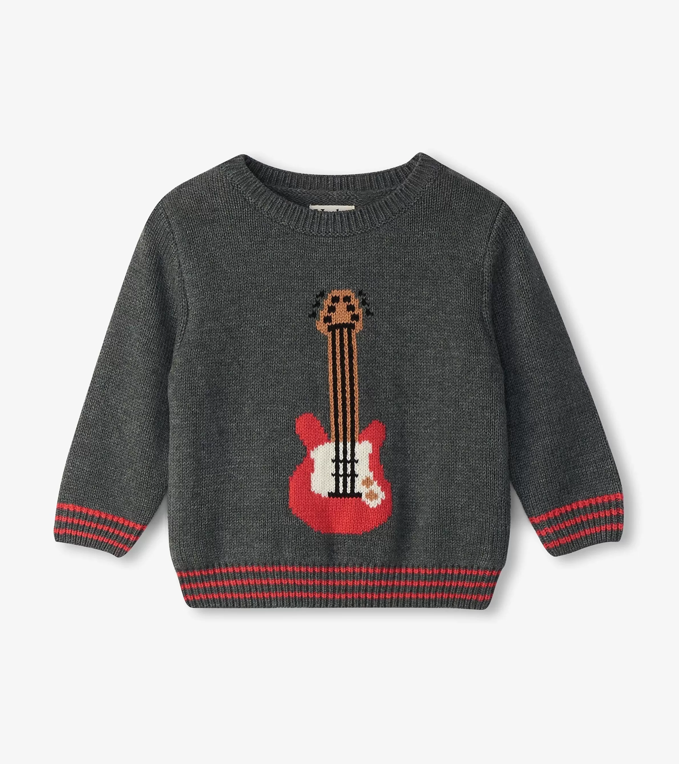 Hatley Sweaters*Baby & Toddler Boys Guitar Crew Neck Knit Sweater