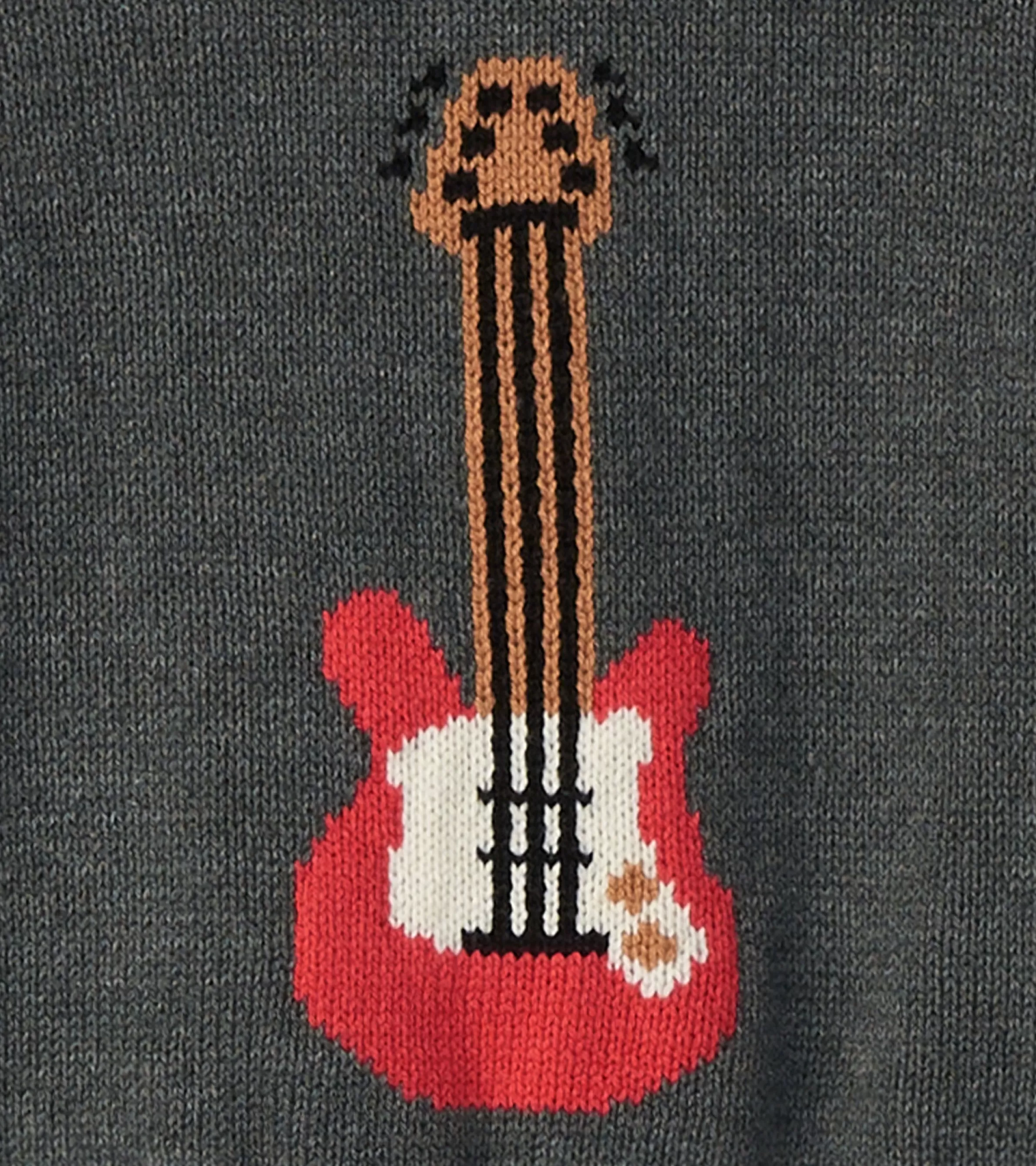 Hatley Sweaters*Baby & Toddler Boys Guitar Crew Neck Knit Sweater