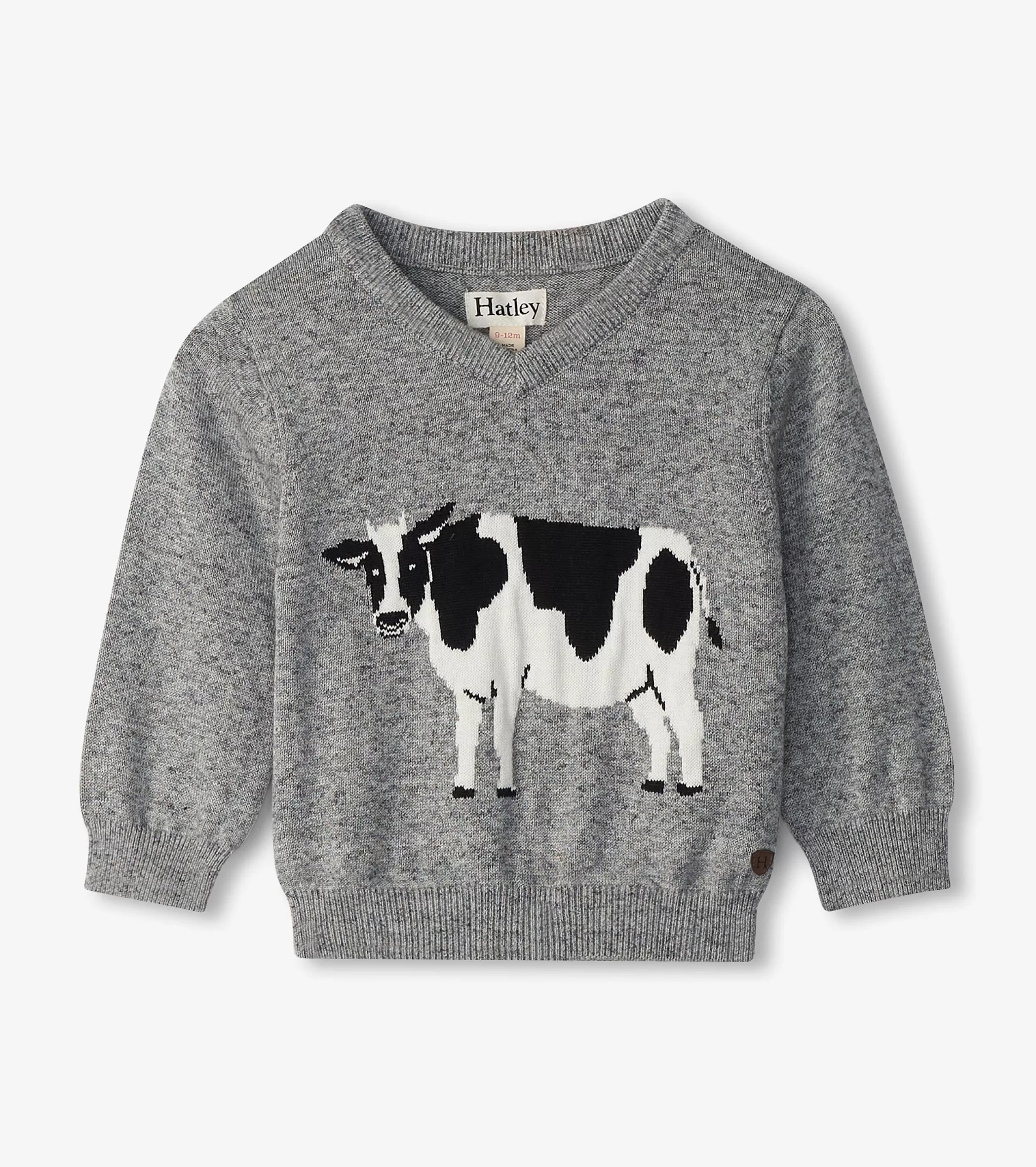 Hatley Sweaters*Baby & Toddler Boys Milk Cow V-Neck Sweater