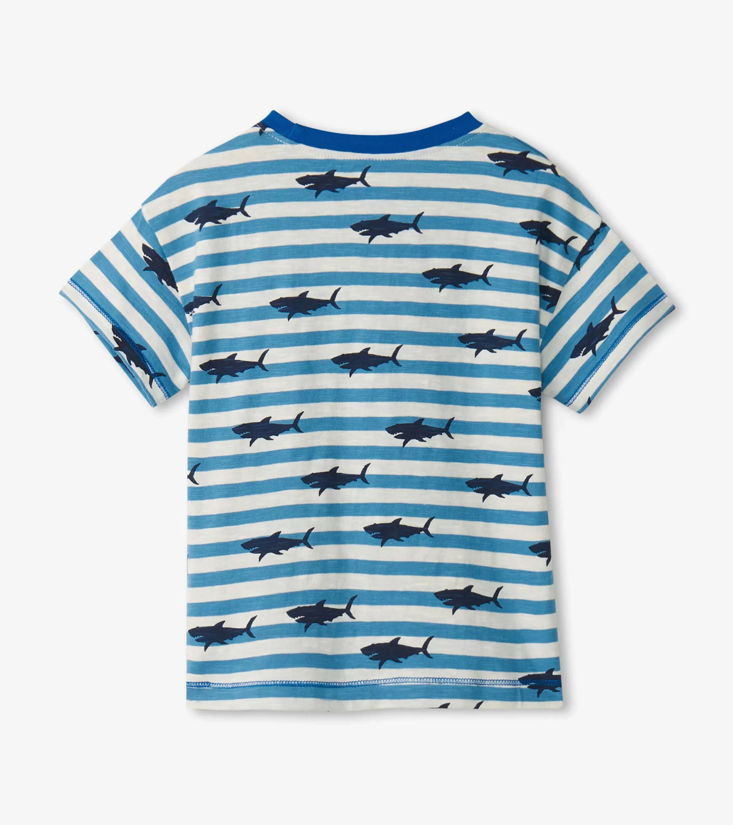 Hatley Tops*Baby & Toddler Boys Shark Stripes Slouchy Tee