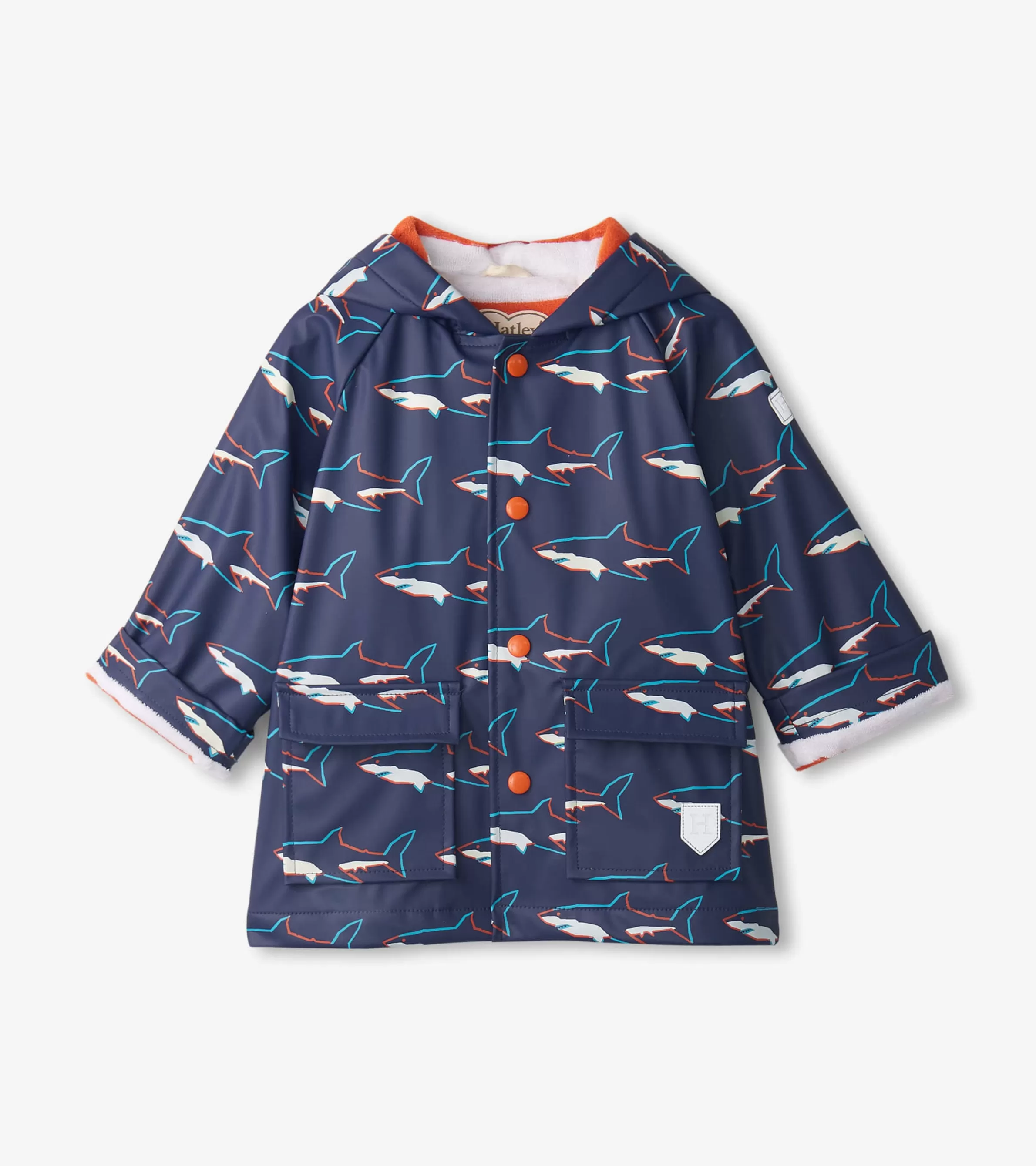 Hatley Rainwear | Rainwear*Baby & Toddler Boys Sharks Button-Up Rain Jacket