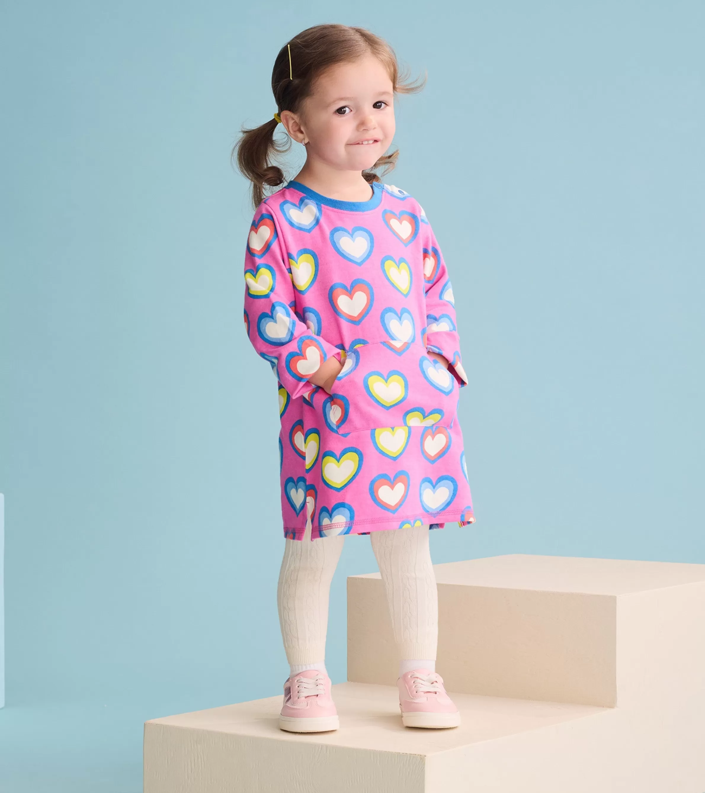 Hatley Dresses*Baby & Toddler Girls Big Groovy Heart Terry Dress