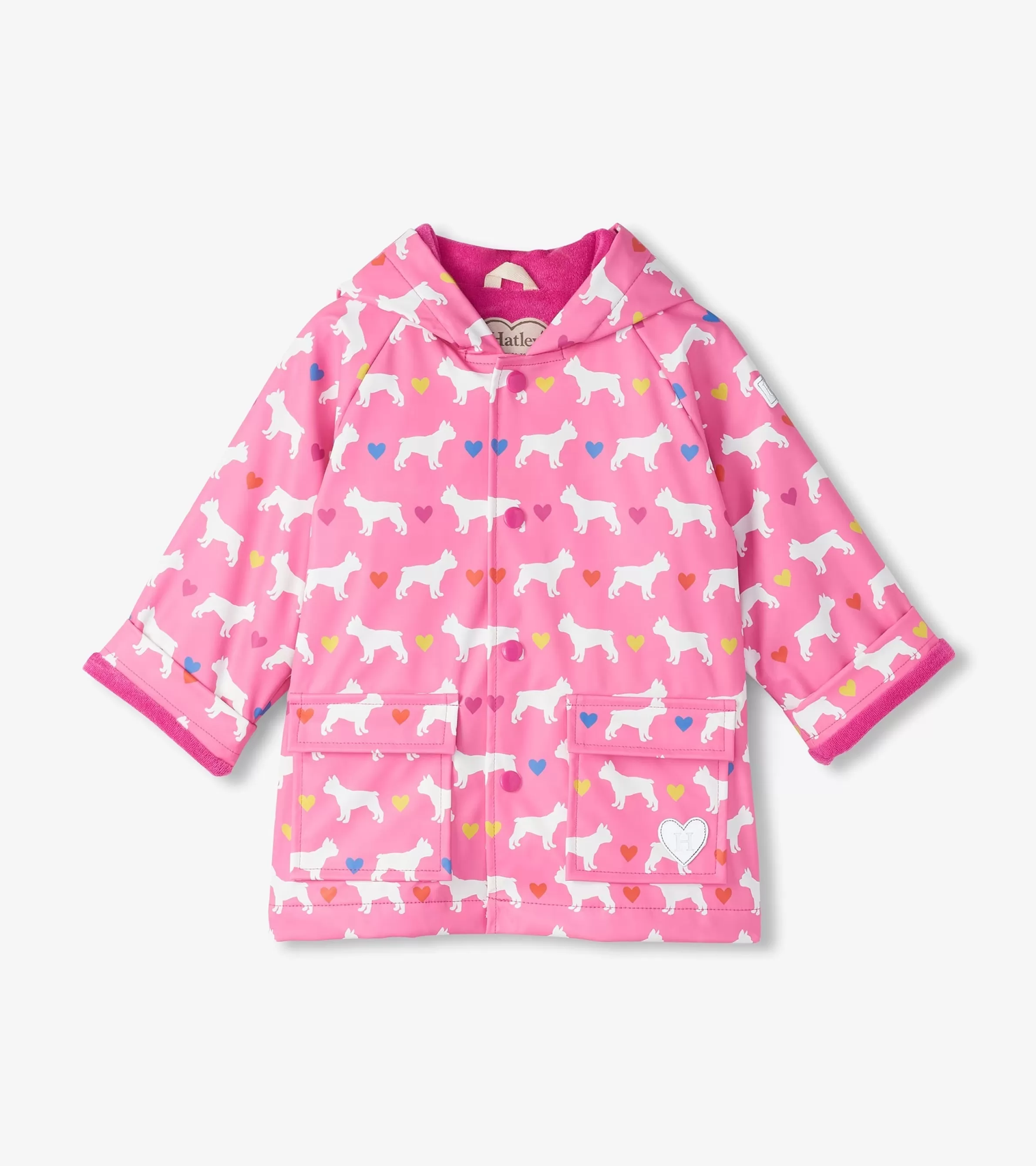 Hatley Rainwear | Rainwear*Baby & Toddler Girls French Bulldogs Button-Up Rain Jacket