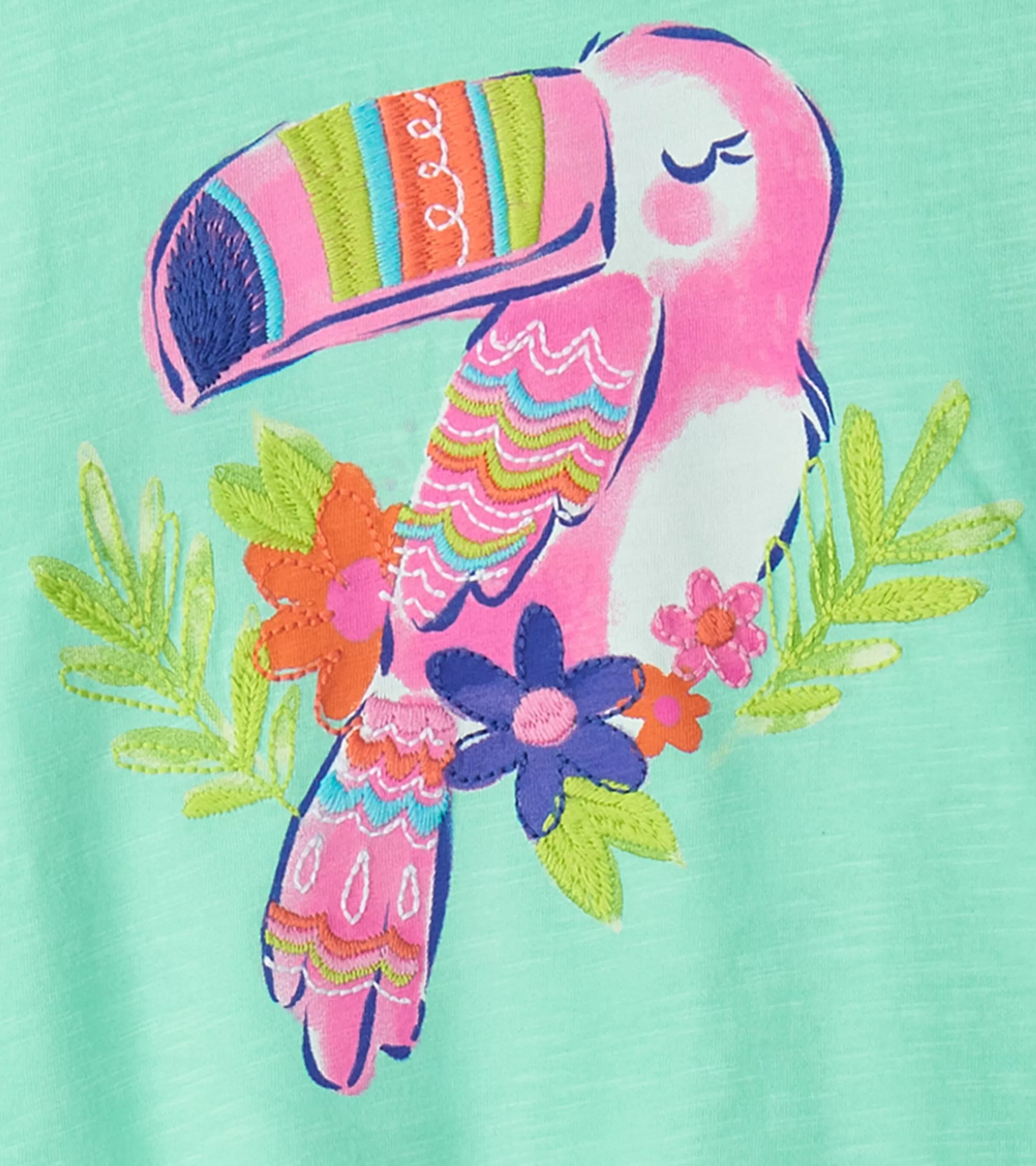 Hatley Tops*Baby & Toddler Girls Garden Tucan Graphic Tee