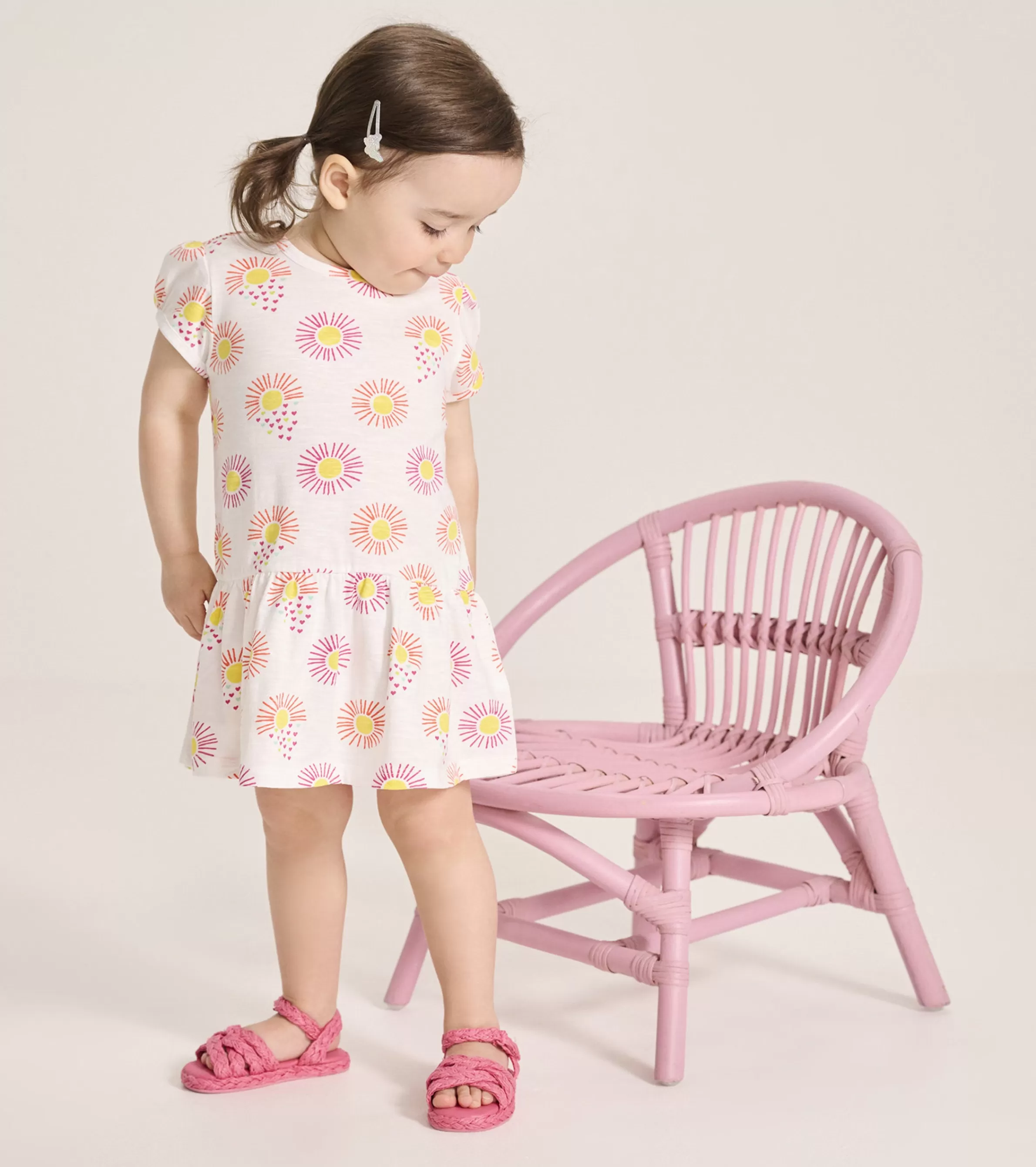 Hatley Dresses*Baby & Toddler Girls Heart Suns Gathered Dress