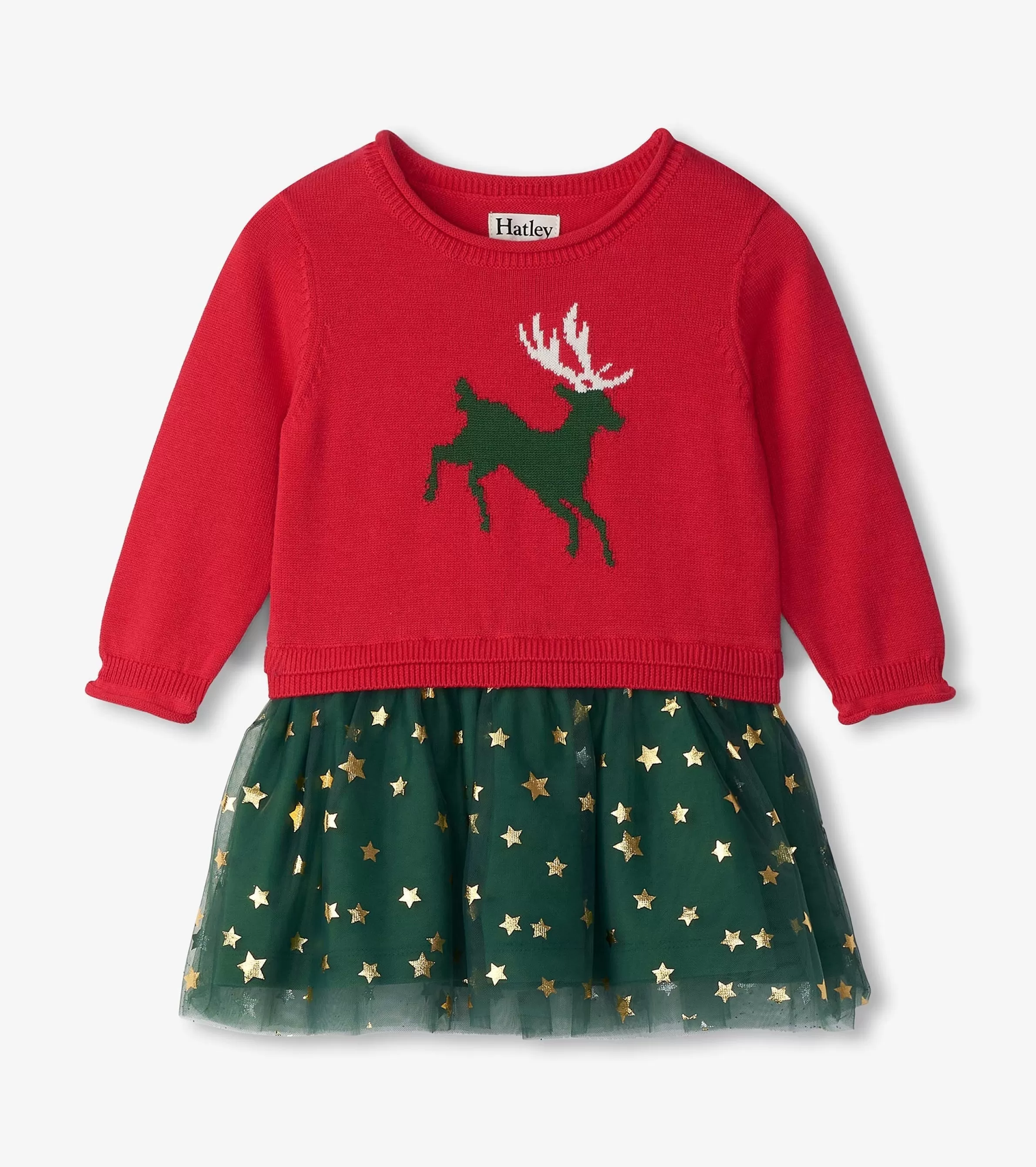 Hatley Sweaters*Baby & Toddler Holiday Reindeer Drop Waist Sweater Dress