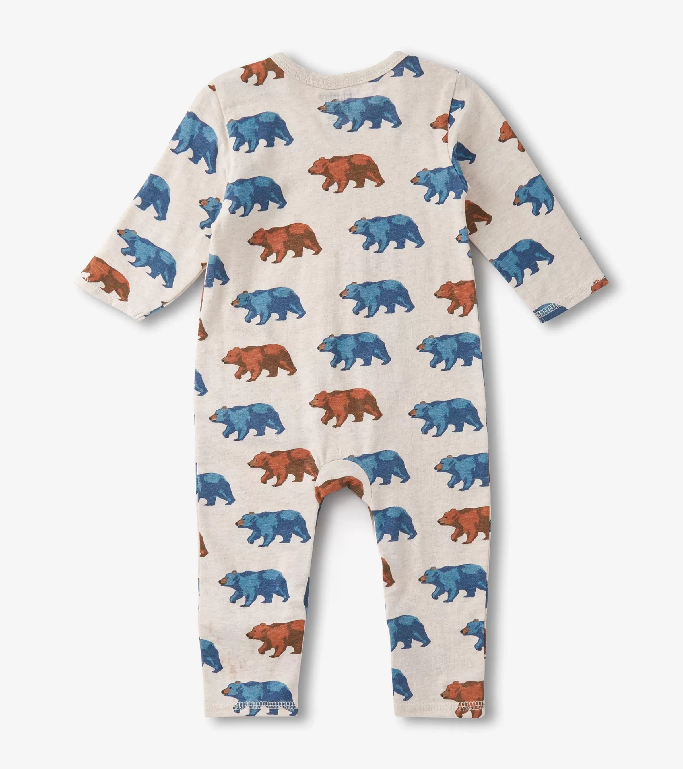 Hatley Rompers*Baby Boys Bluestone Bears Long Sleeve Romper