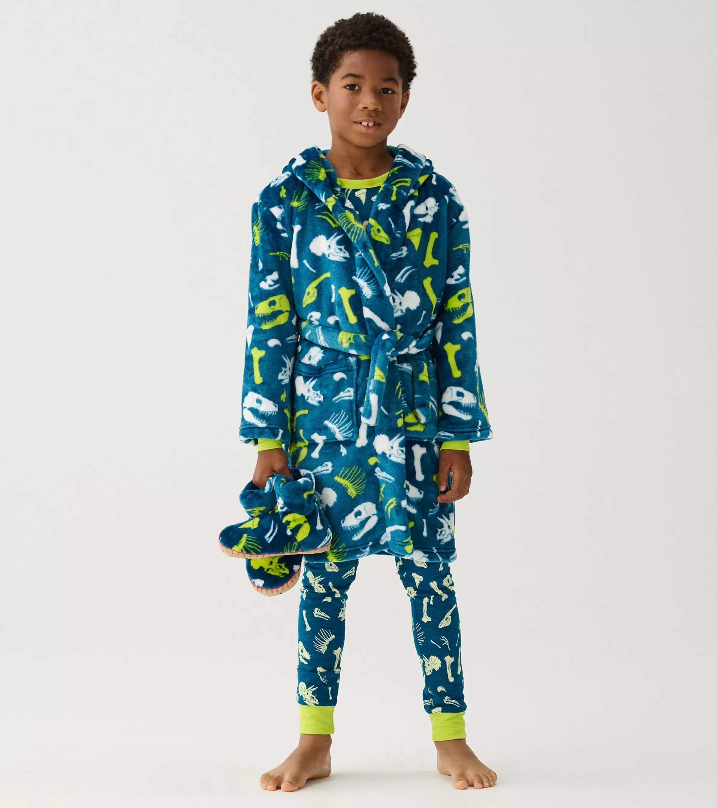 BOY Hatley Sleepwear | Sleepwear*Baby Boys Dino Fossils Fleece Robe