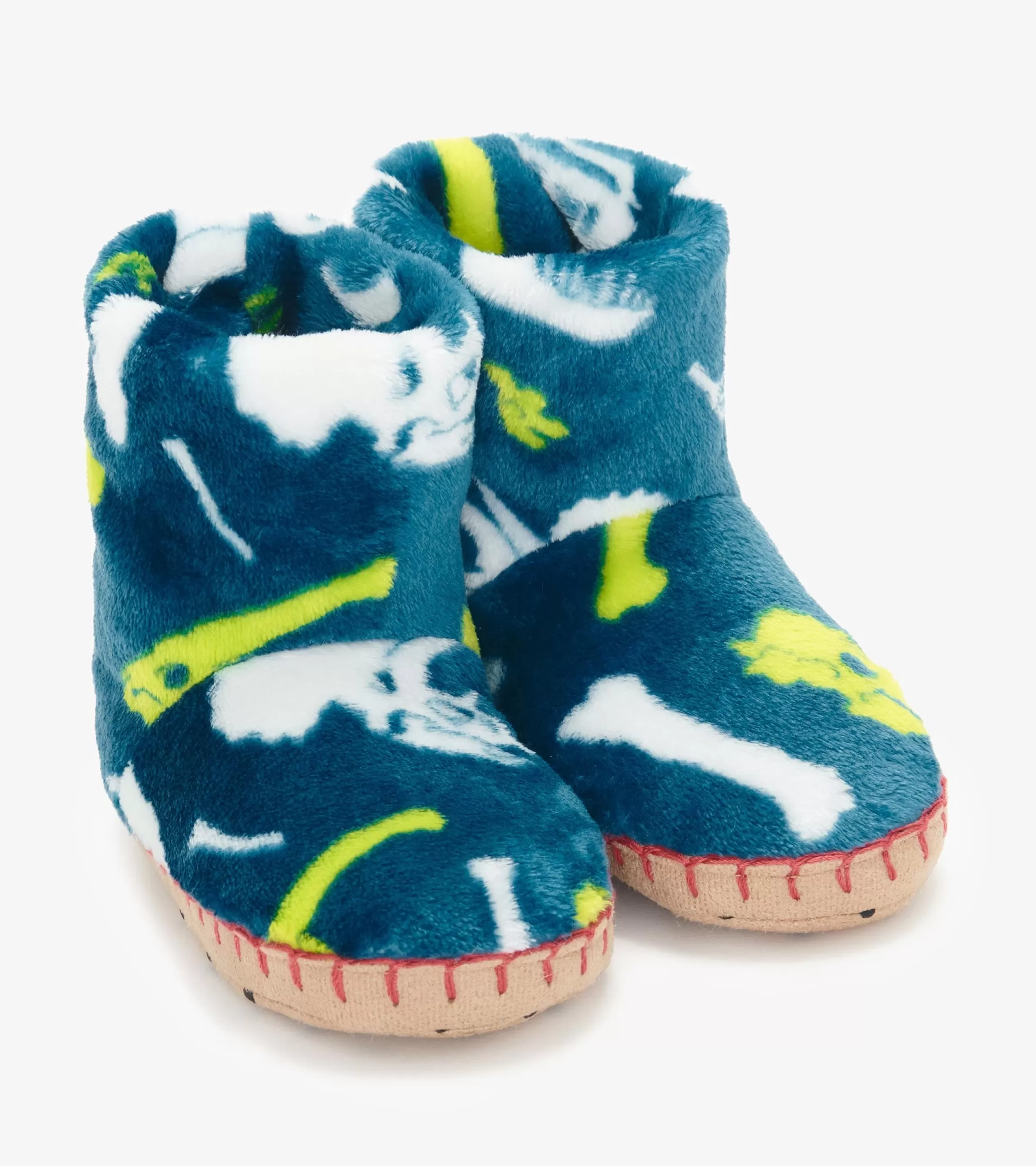 BOY Hatley Sleepwear | Sleepwear*Baby Boys Dino Fossils Fleece Slippers