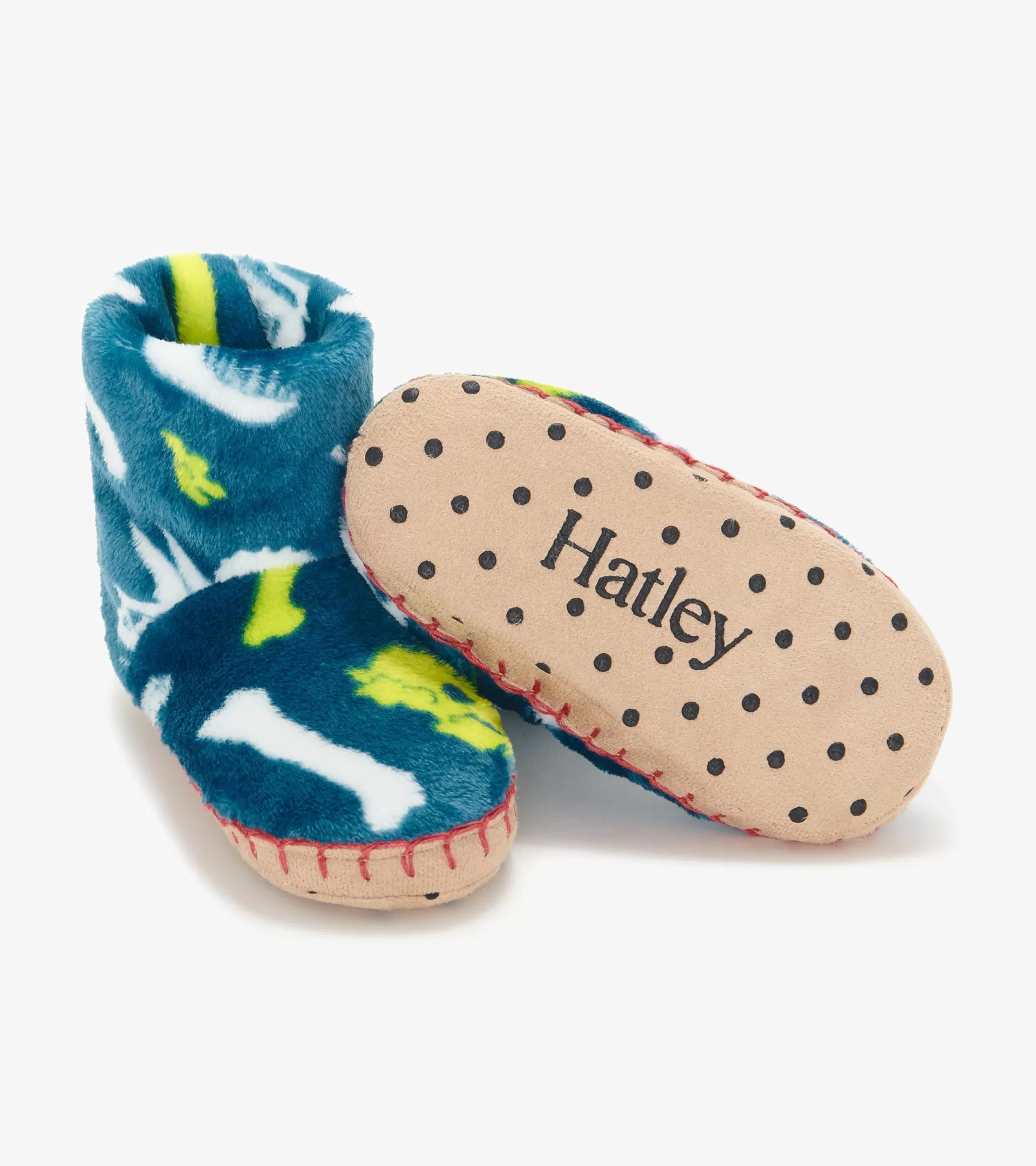 BOY Hatley Sleepwear | Sleepwear*Baby Boys Dino Fossils Fleece Slippers