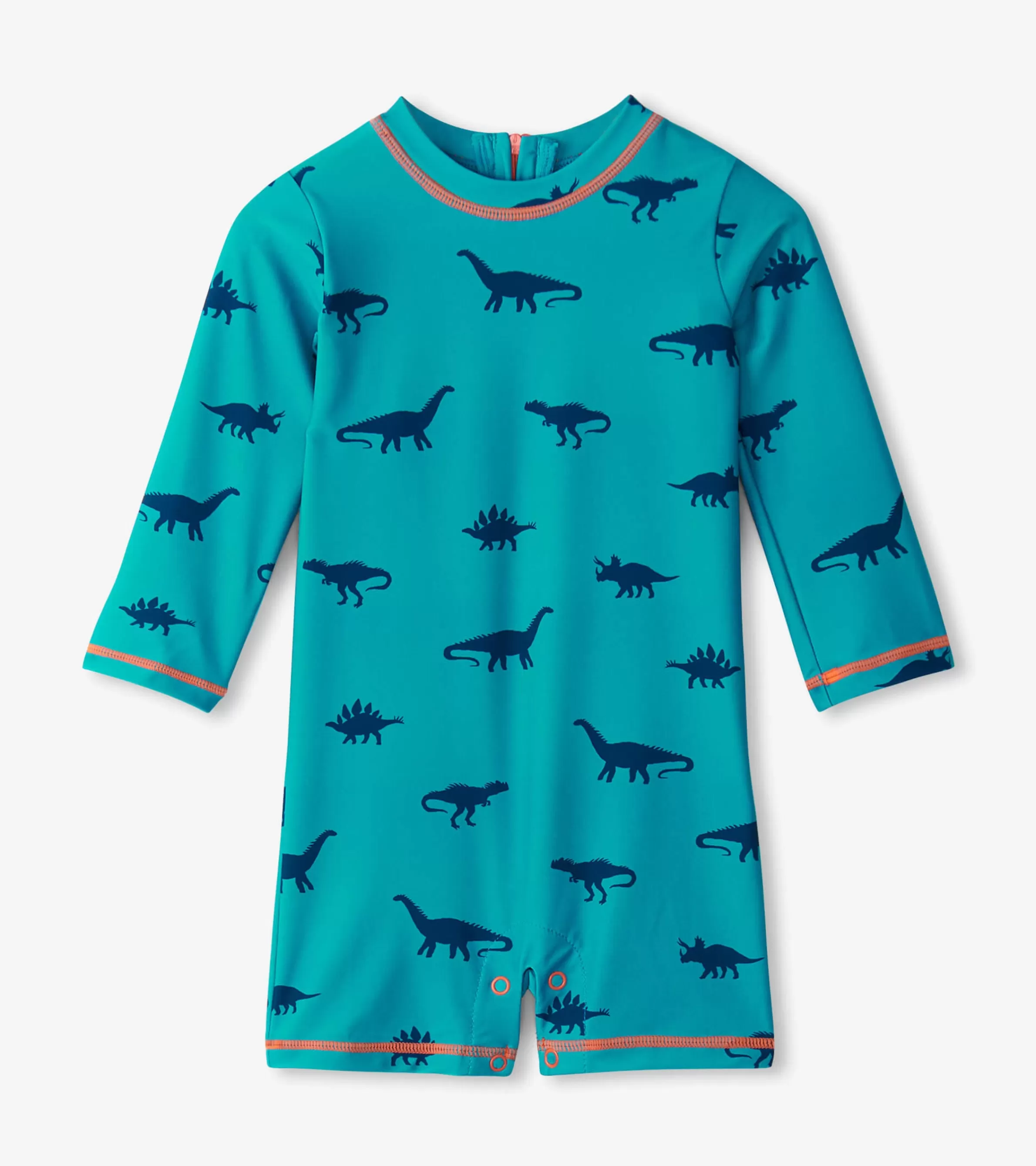 Hatley Swimwear | Swimwear*Baby Boys Dino Silhouette One-Piece Rashguard