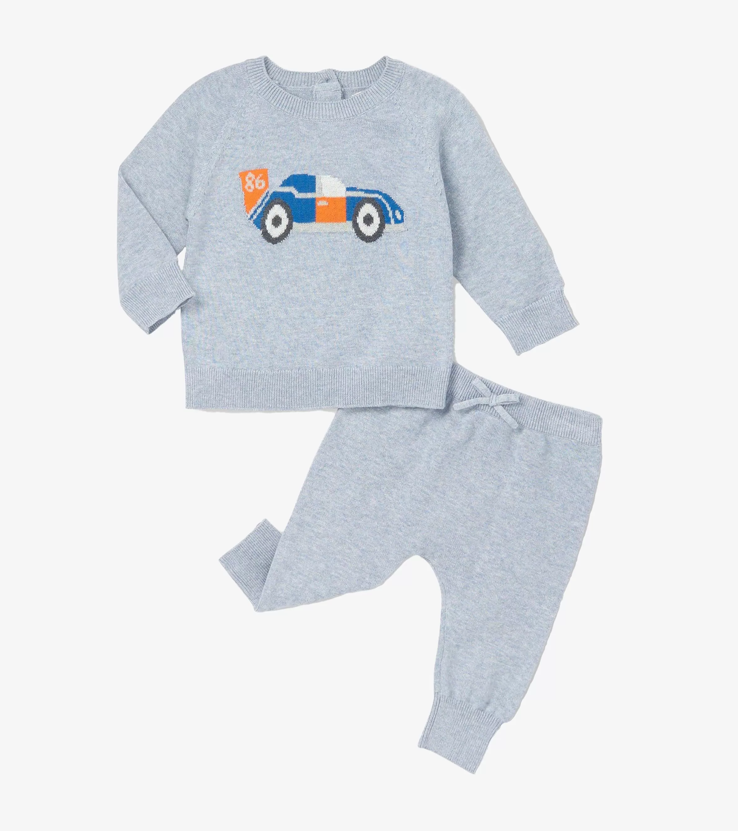 Hatley Sweaters*Baby Boys Little Racecar Pullover Sweater & Pants