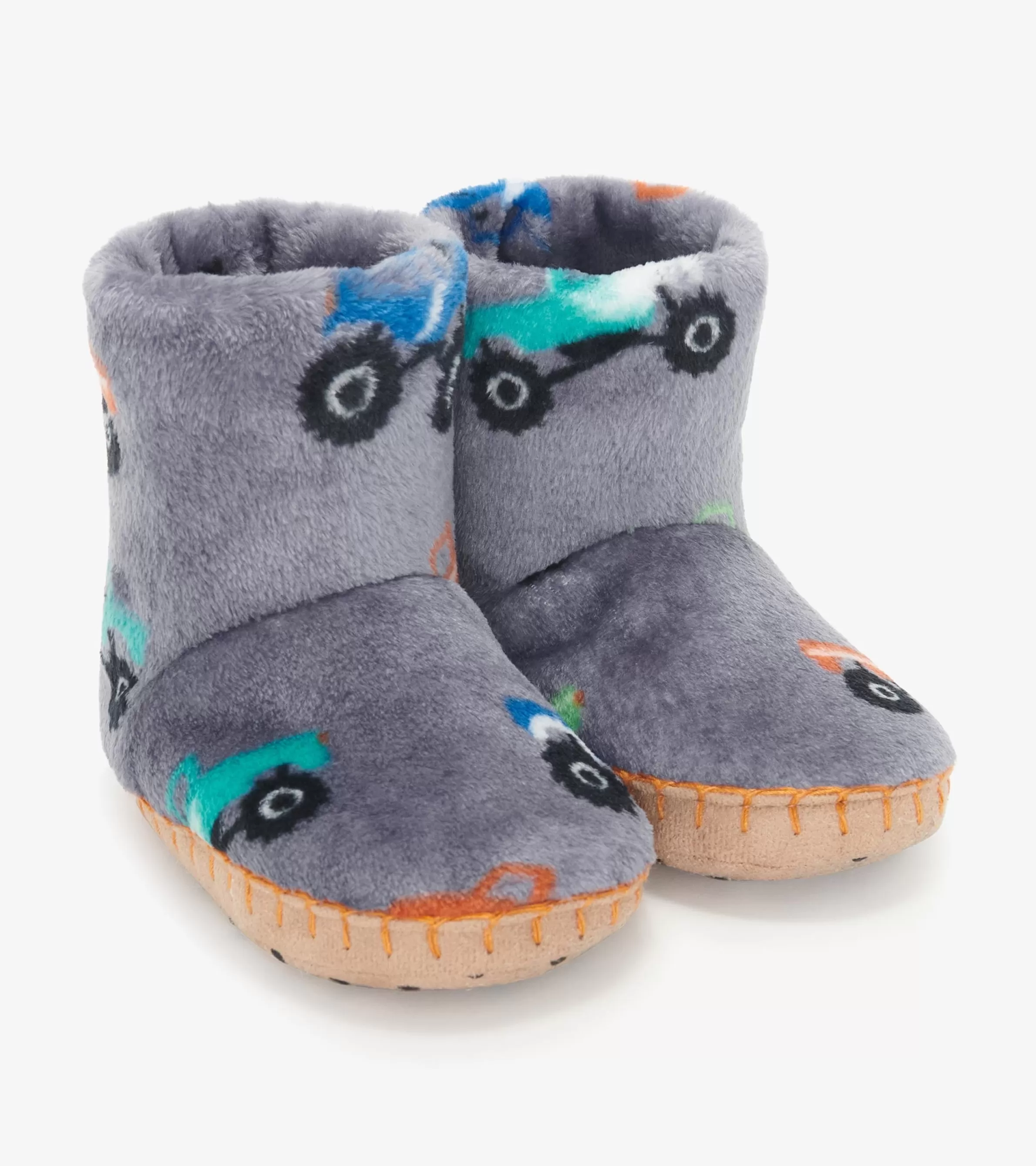 BOY Hatley Sleepwear | Sleepwear*Baby Boys Monster Trucks Fleece Slippers