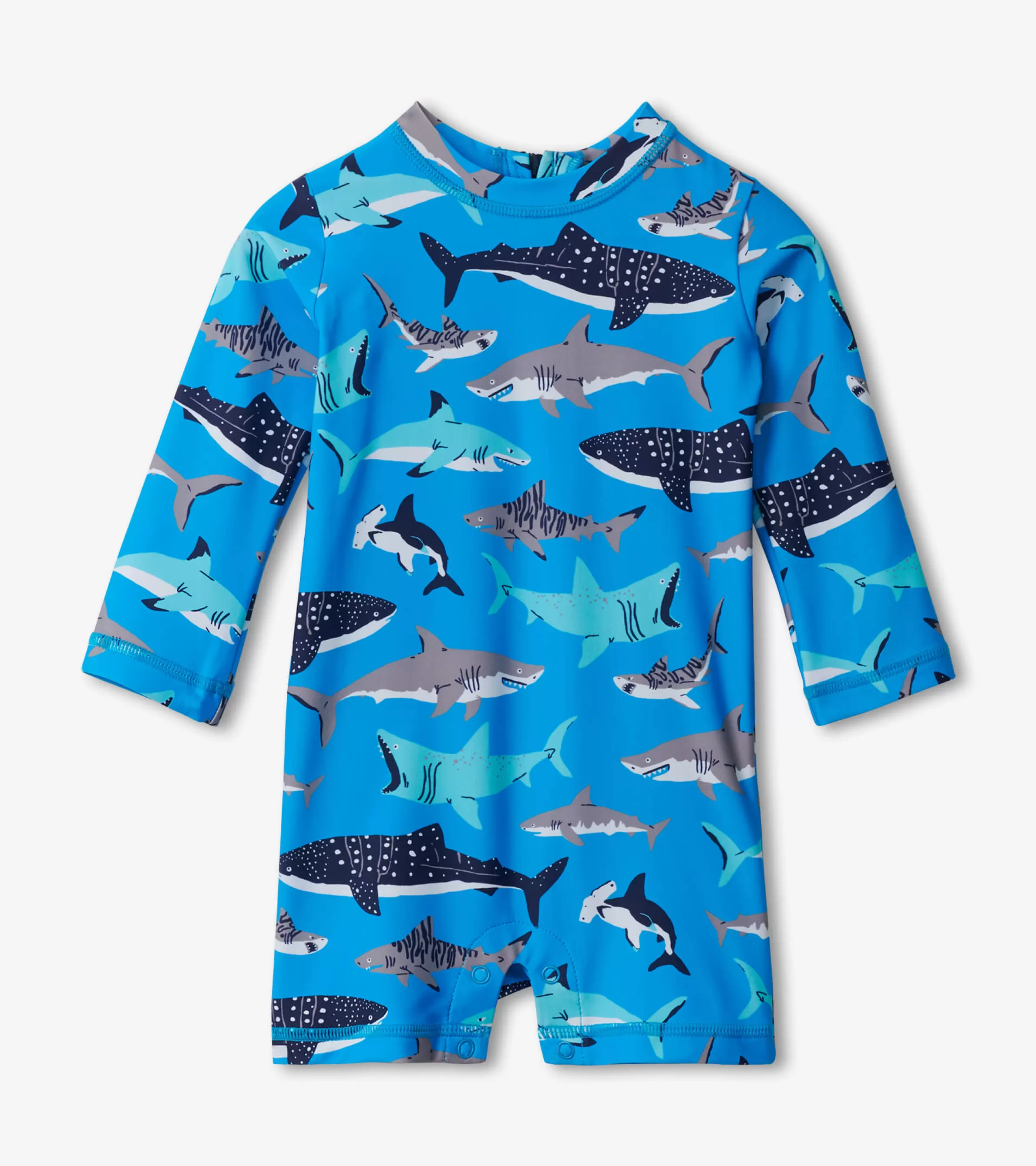 Hatley Swimwear | Swimwear*Baby Boys Shark School One-Piece Rashguard