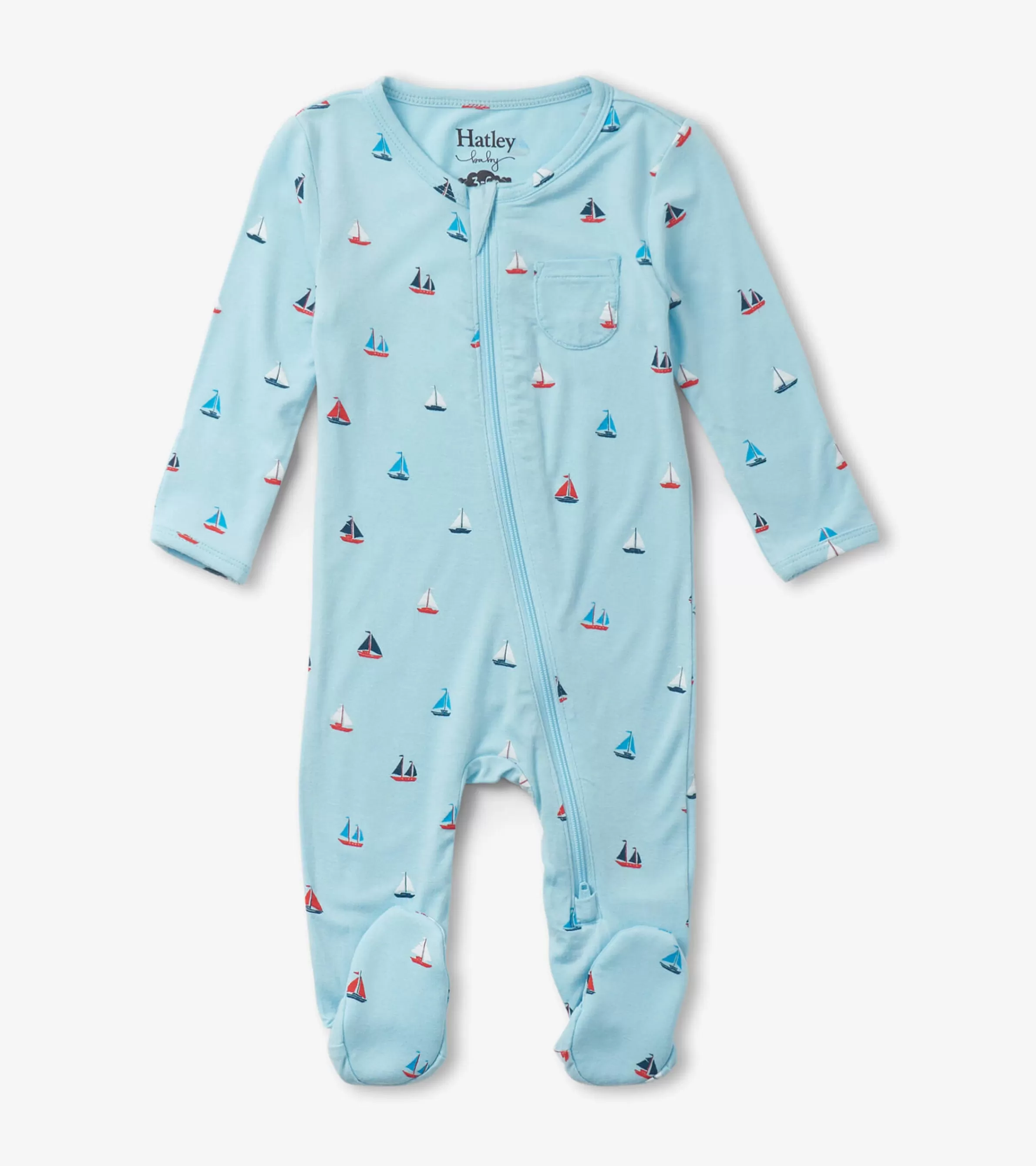 Hatley Sleepwear | Sleepwear*Baby Boys Tiny Sailboats Footed Sleeper