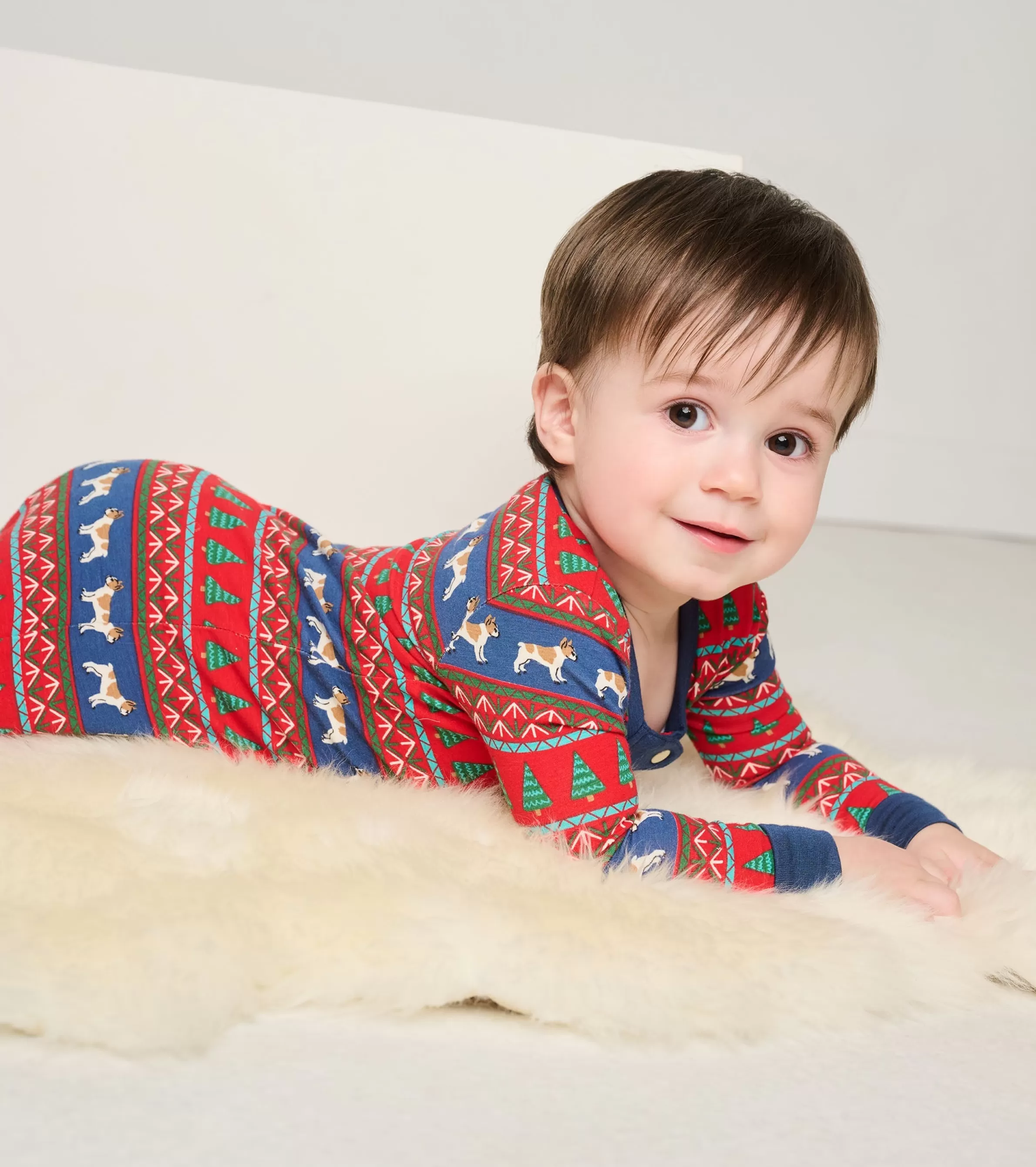 Hatley Sleepwear | Sleepwear*Baby Bulldog Fair Isle Bamboo Footed Sleeper