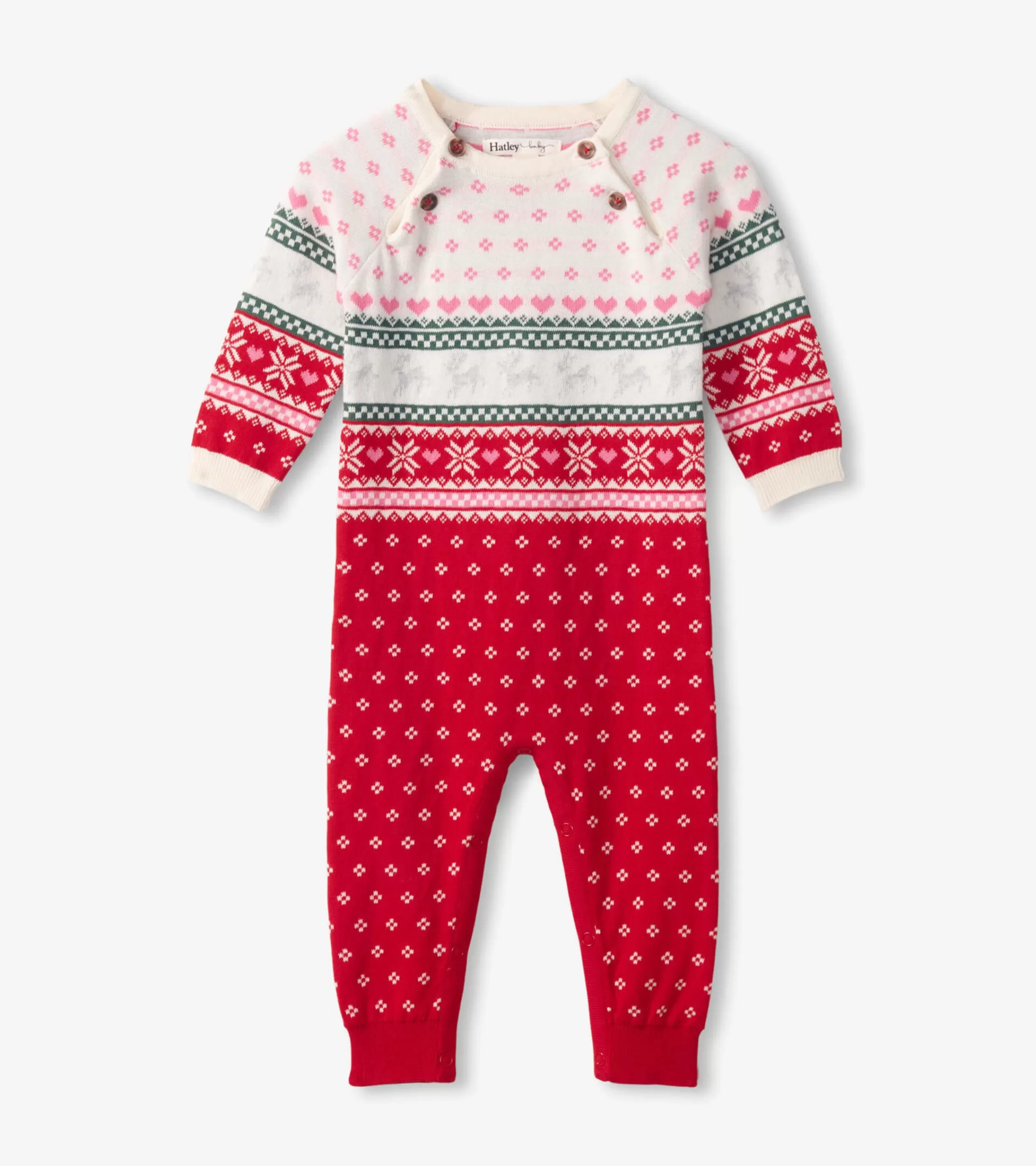 Hatley Sweaters | Rompers*Baby Deer Fairisle Sweater Onesie