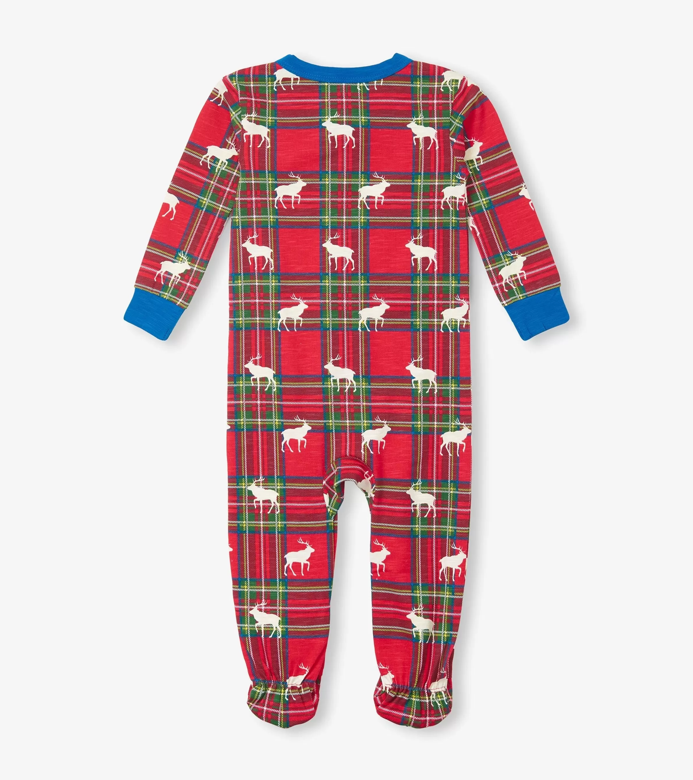 Hatley Sleepwear | Sleepwear*Baby Elk Plaid Cotton Footed Sleeper