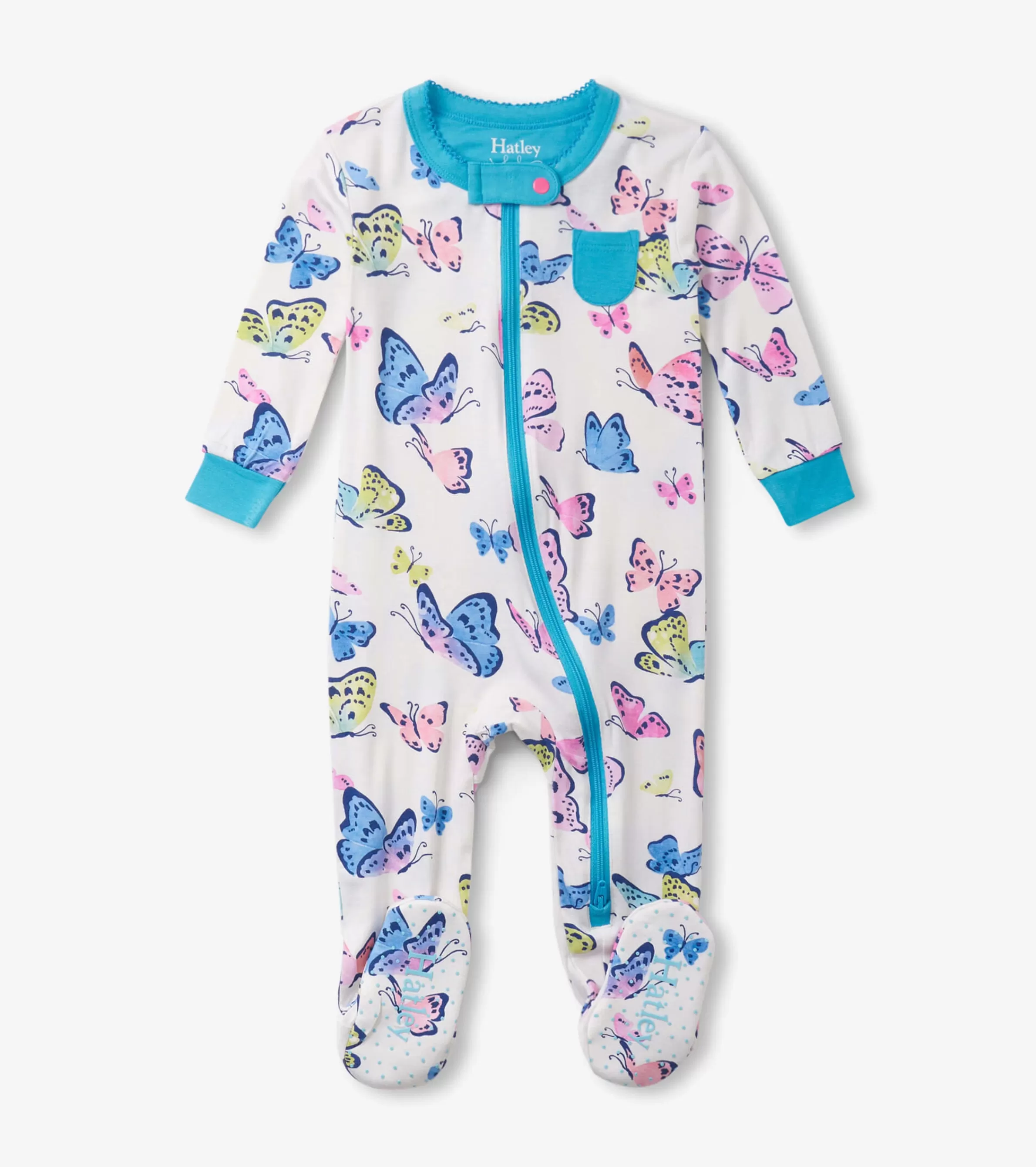 Hatley Sleepwear | Sleepwear*Baby Girls Big Butterflies Footed Sleeper