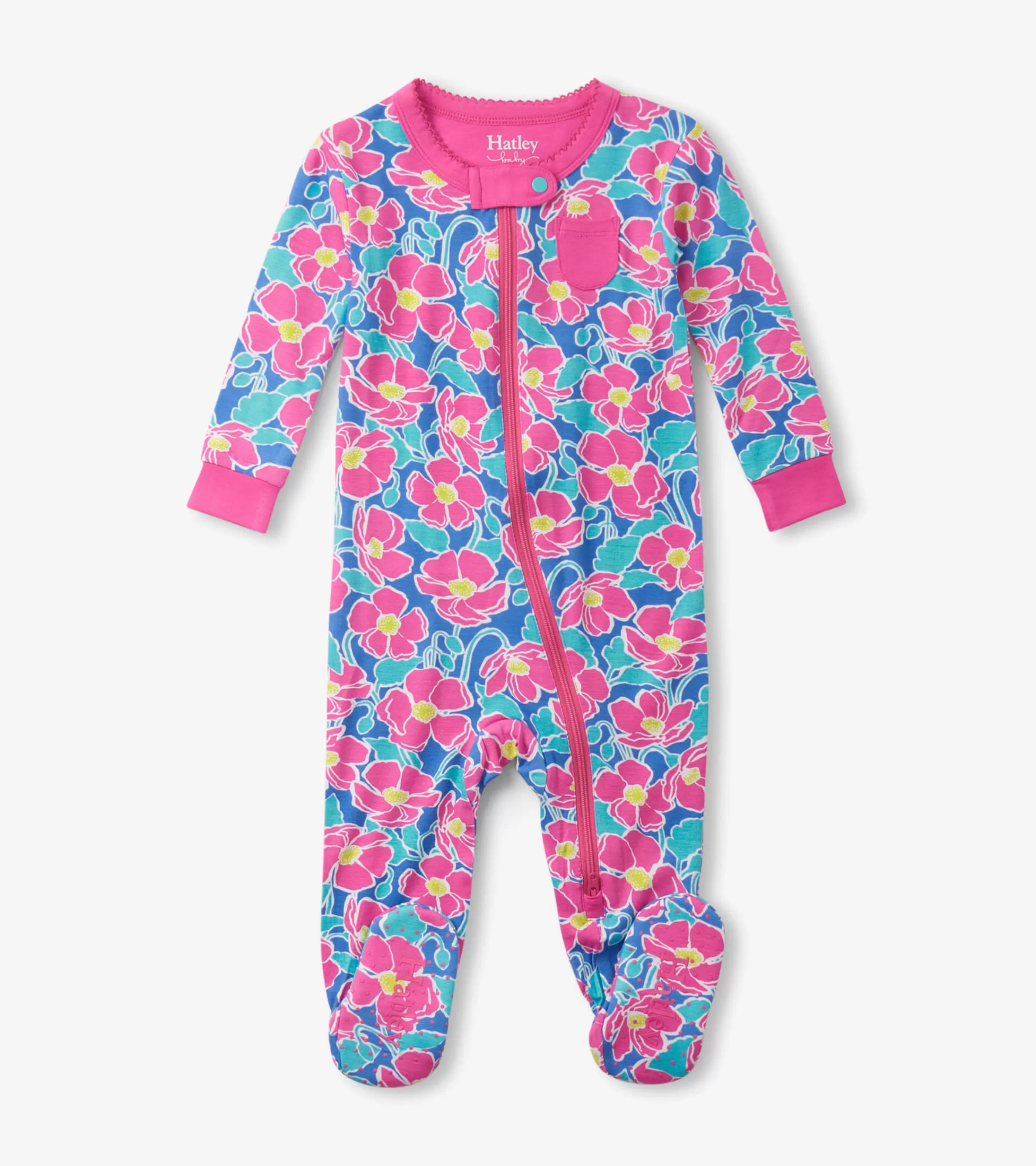 Hatley Sleepwear | Sleepwear*Baby Girls Big Poppies Footed Sleeper