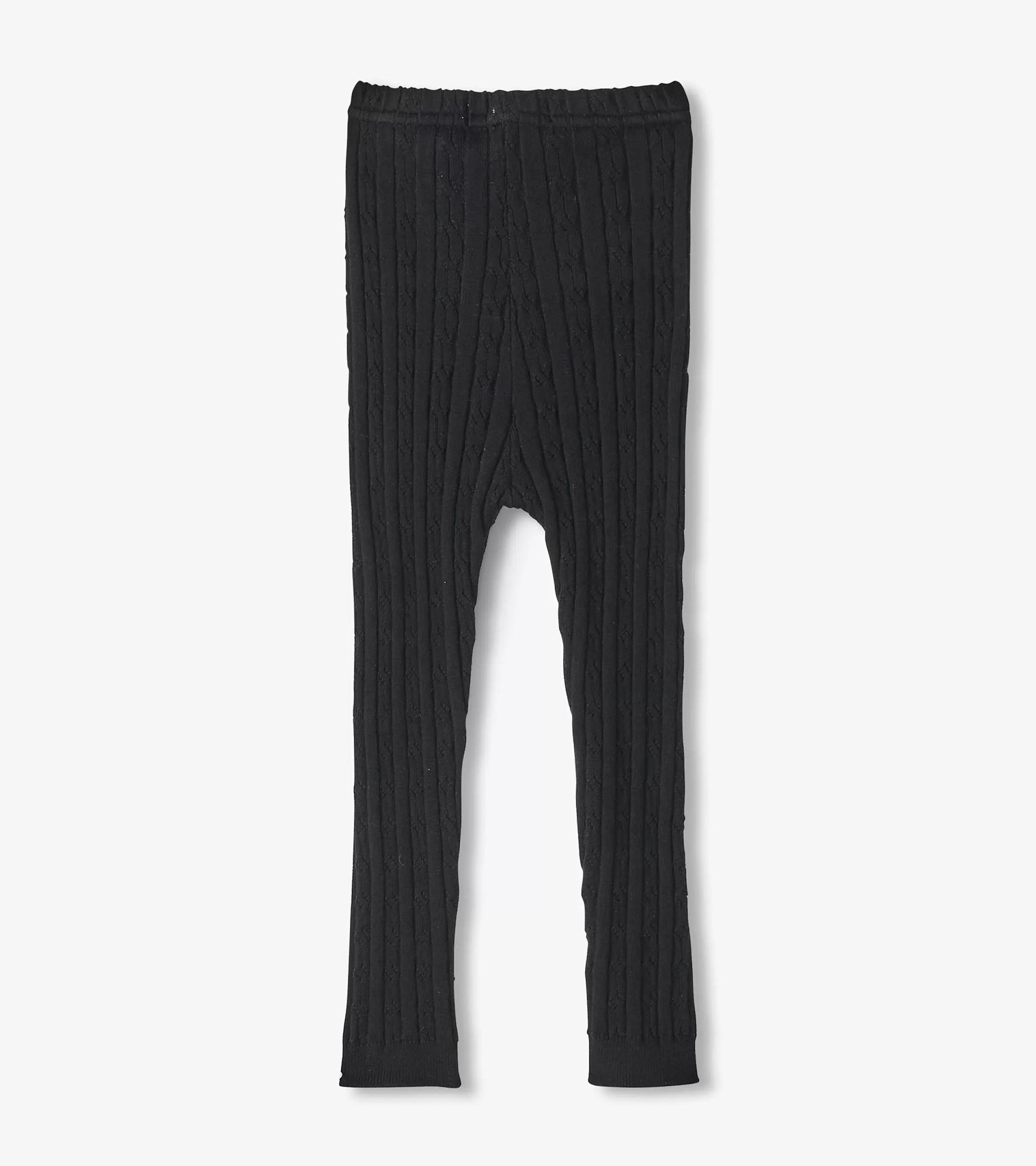 Hatley Bottoms*Baby Girls Black Cable Knit Leggings