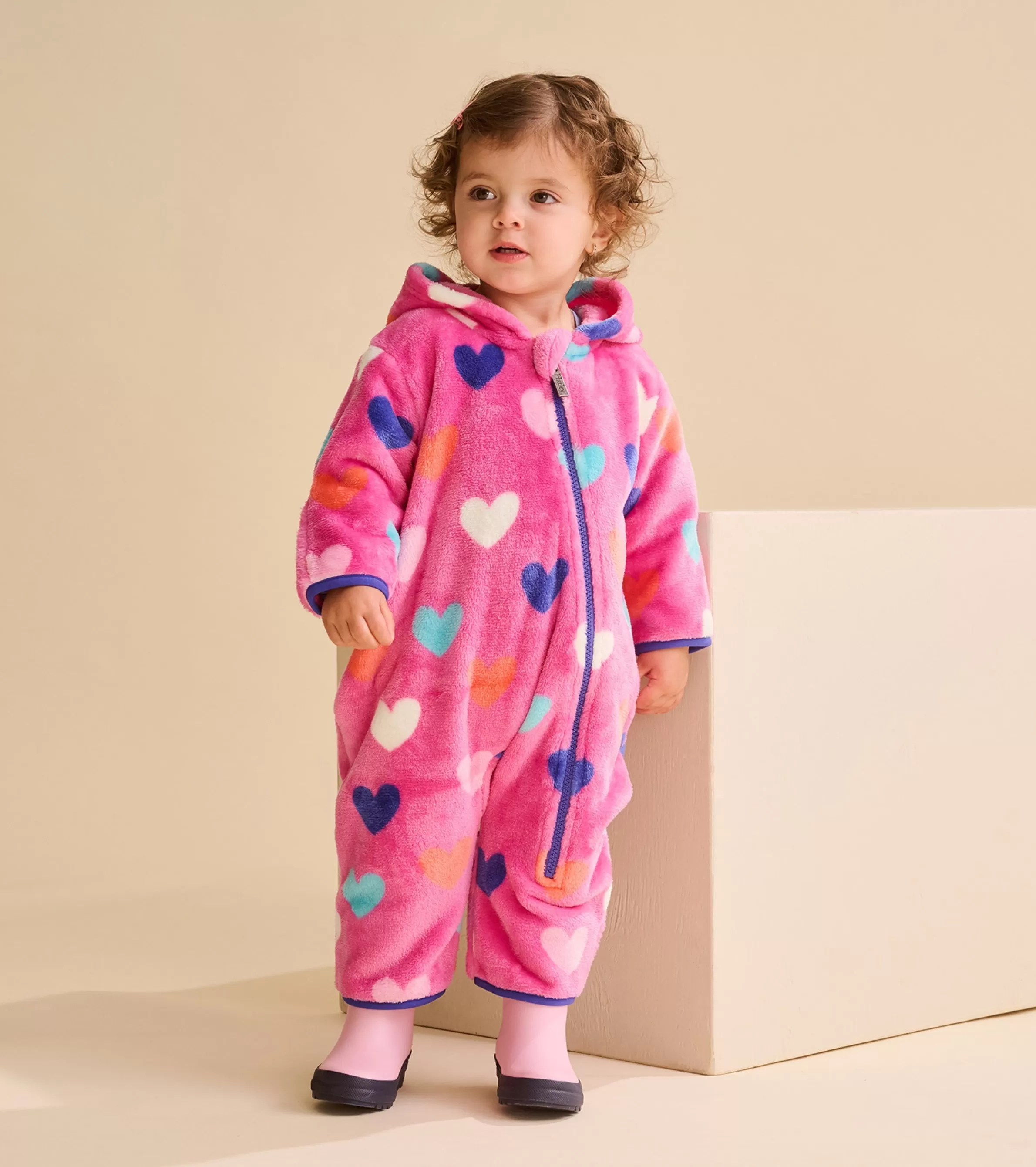 Hatley Sweaters | Outerwear*Baby Girls Hearts Fleece Suit