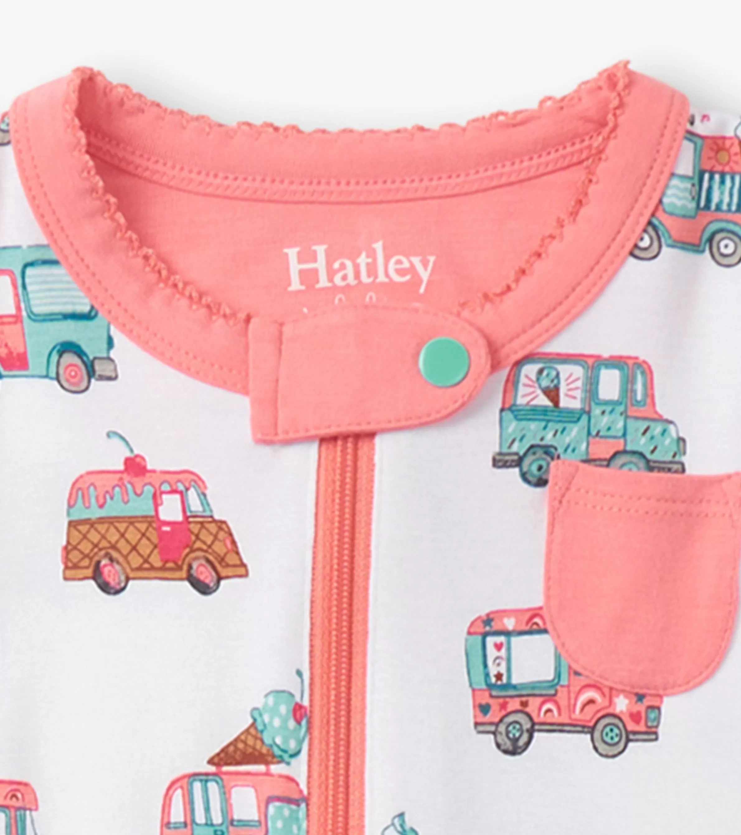 Hatley Sleepwear | Sleepwear*Baby Girls Ice Cream Trucks Footed Sleeper