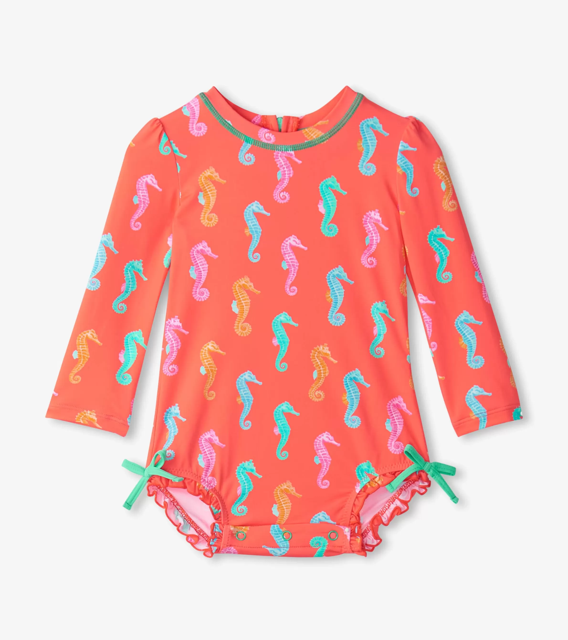 Hatley Swimwear | Swimwear*Baby Girls Painted Sea Rashguard Swimsuit