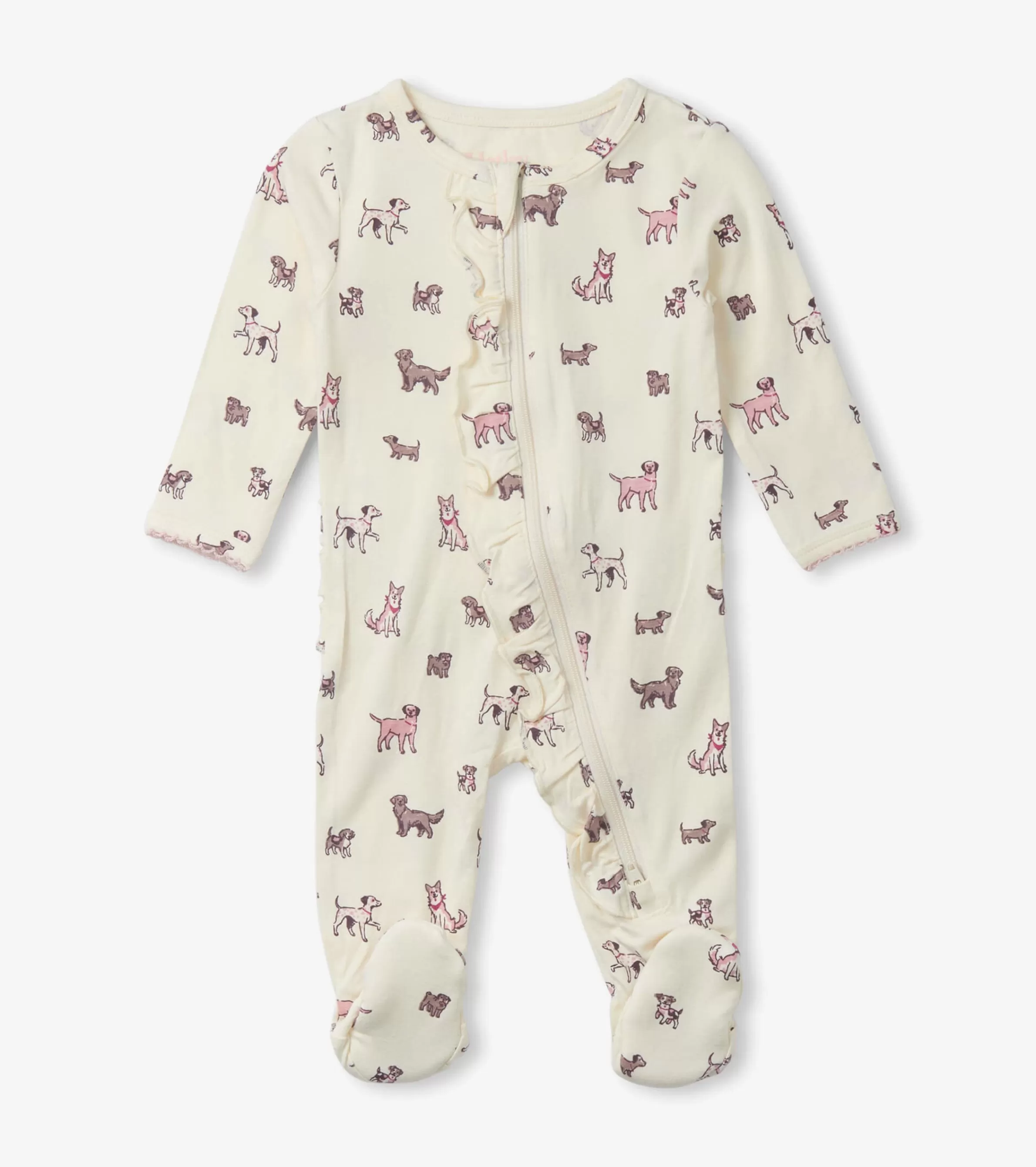 Hatley Sleepwear | Sleepwear*Baby Girls Playful Puppies Footed Sleeper