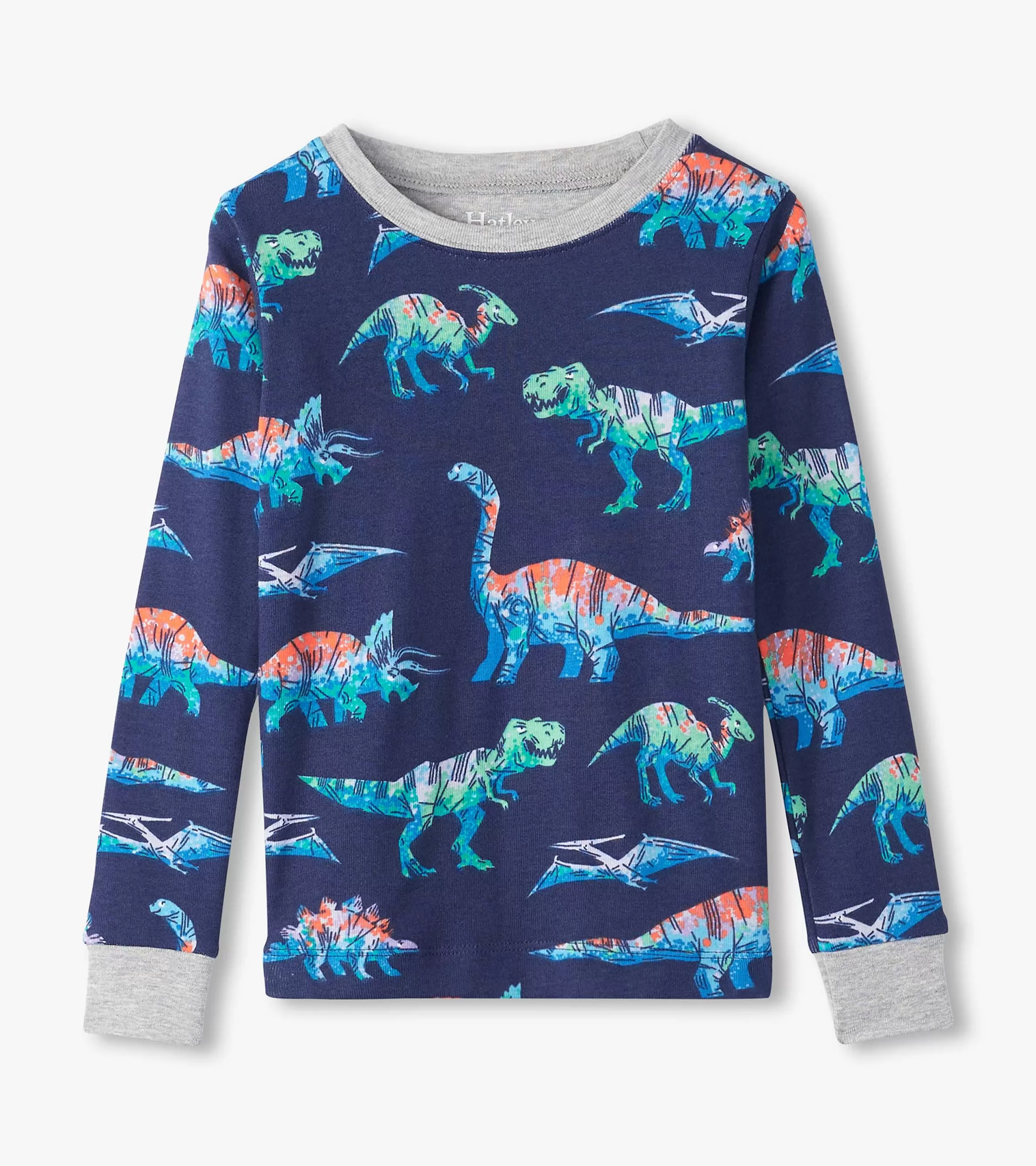 BOY Hatley Sleepwear | Sleepwear*Boys Blue Dinos Organic Cotton Pajama Set