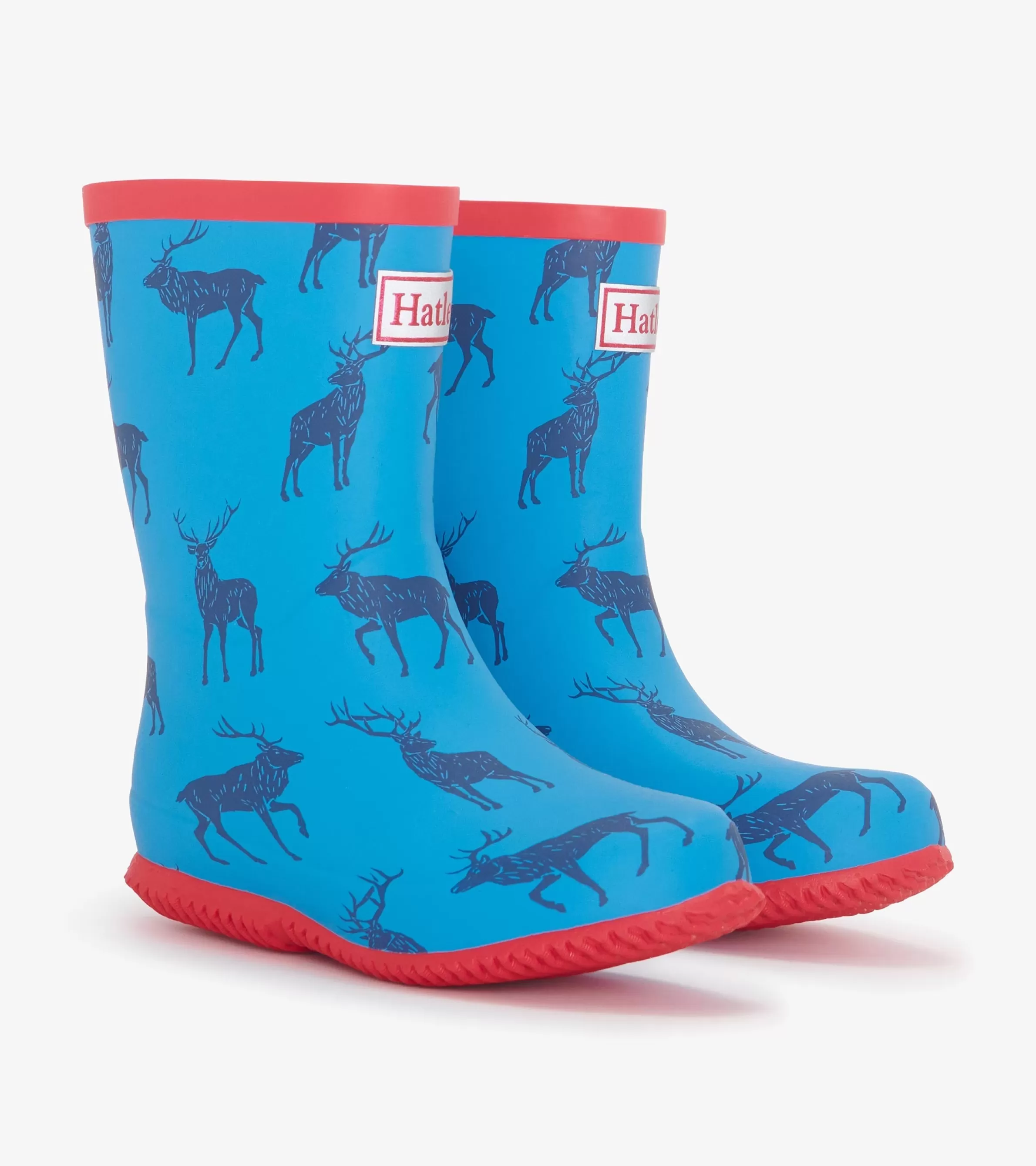 BOY Hatley Rainwear | Rainwear*Boys Blue Elks Packable Rain Boots