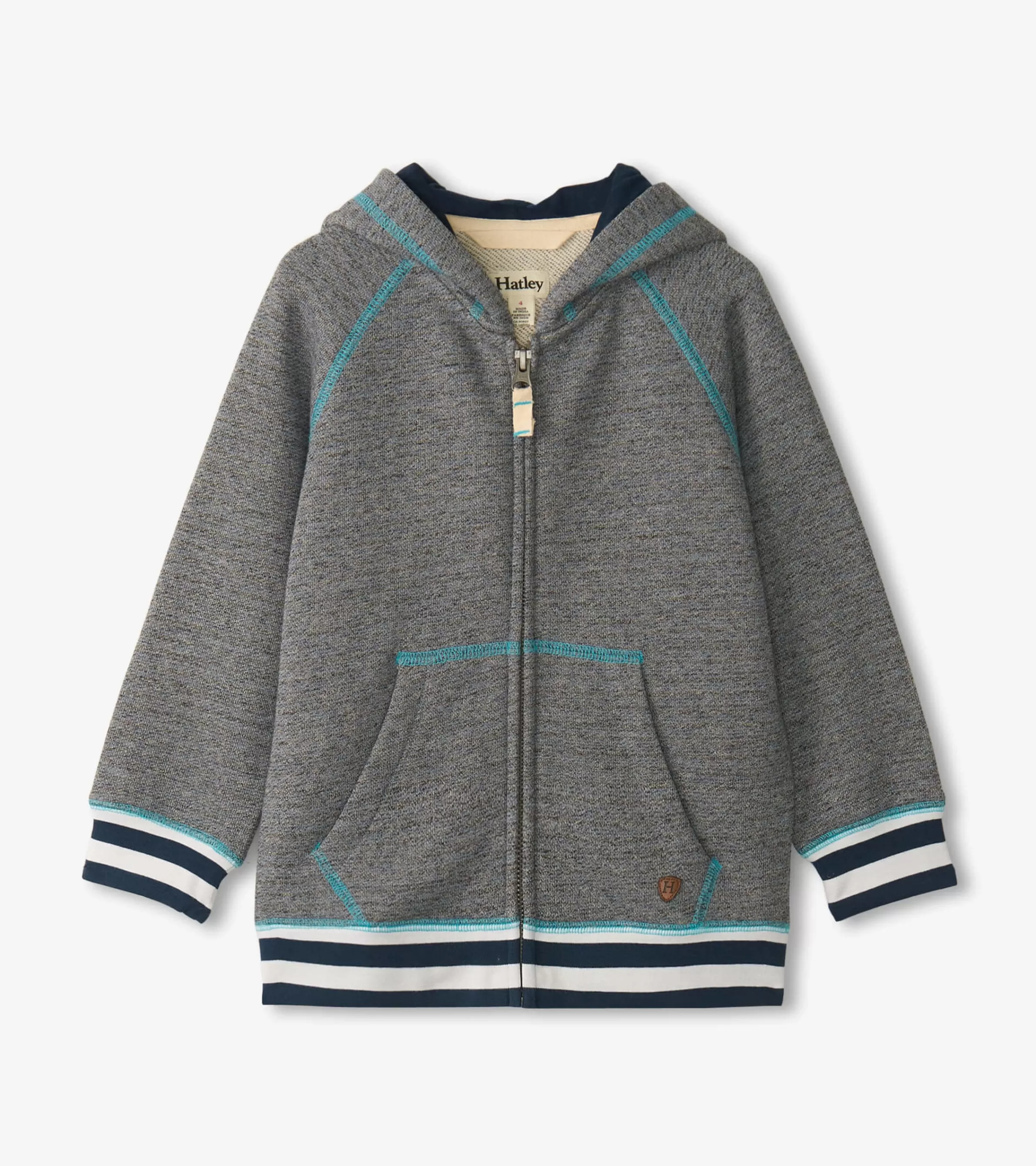 BOY Hatley Tops | Sweaters*Boys Blue Flame Zip-Up Hoodie