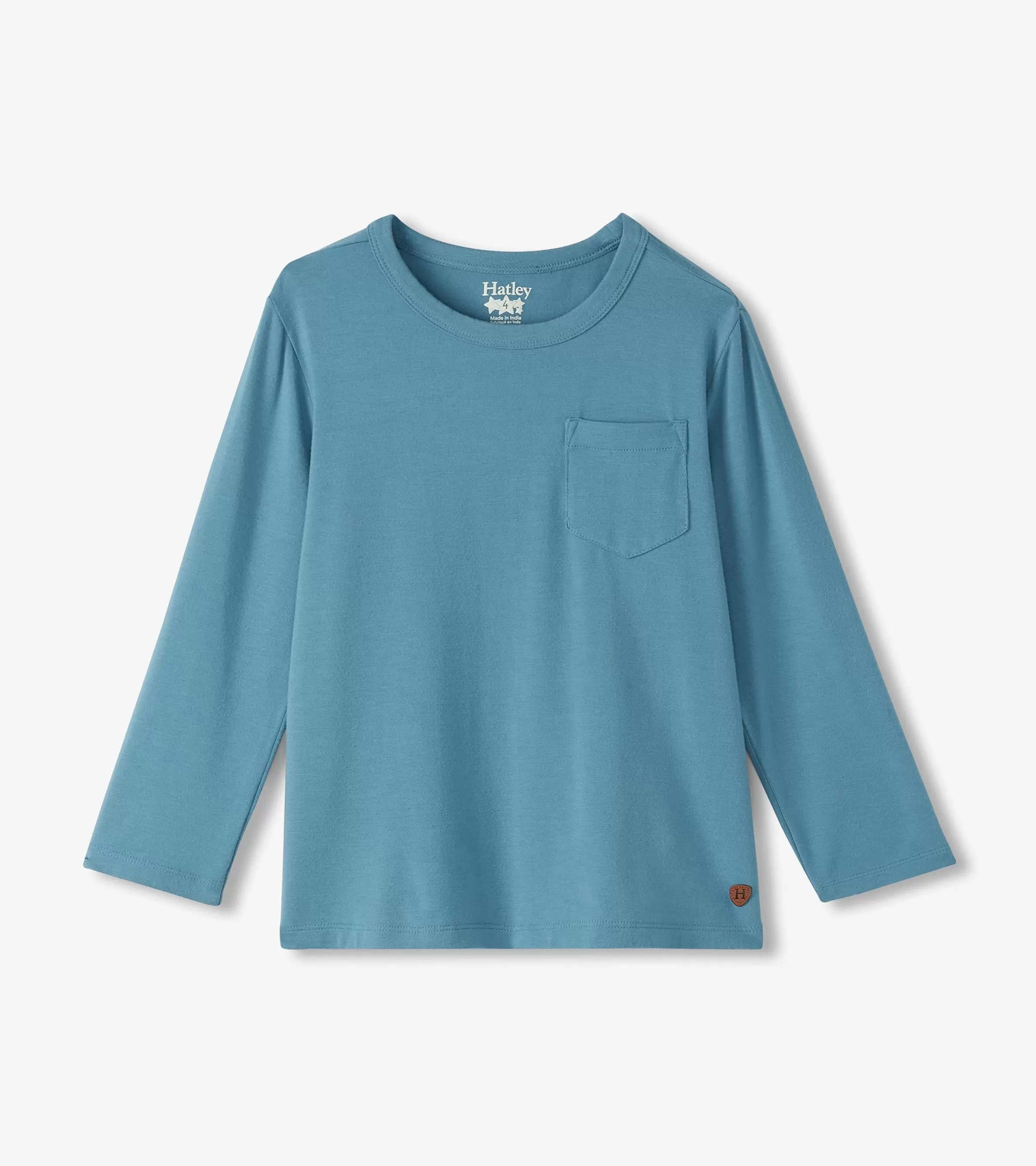 BOY Hatley Tops*Boys Bluestone Long Sleeve Bamboo T-Shirt