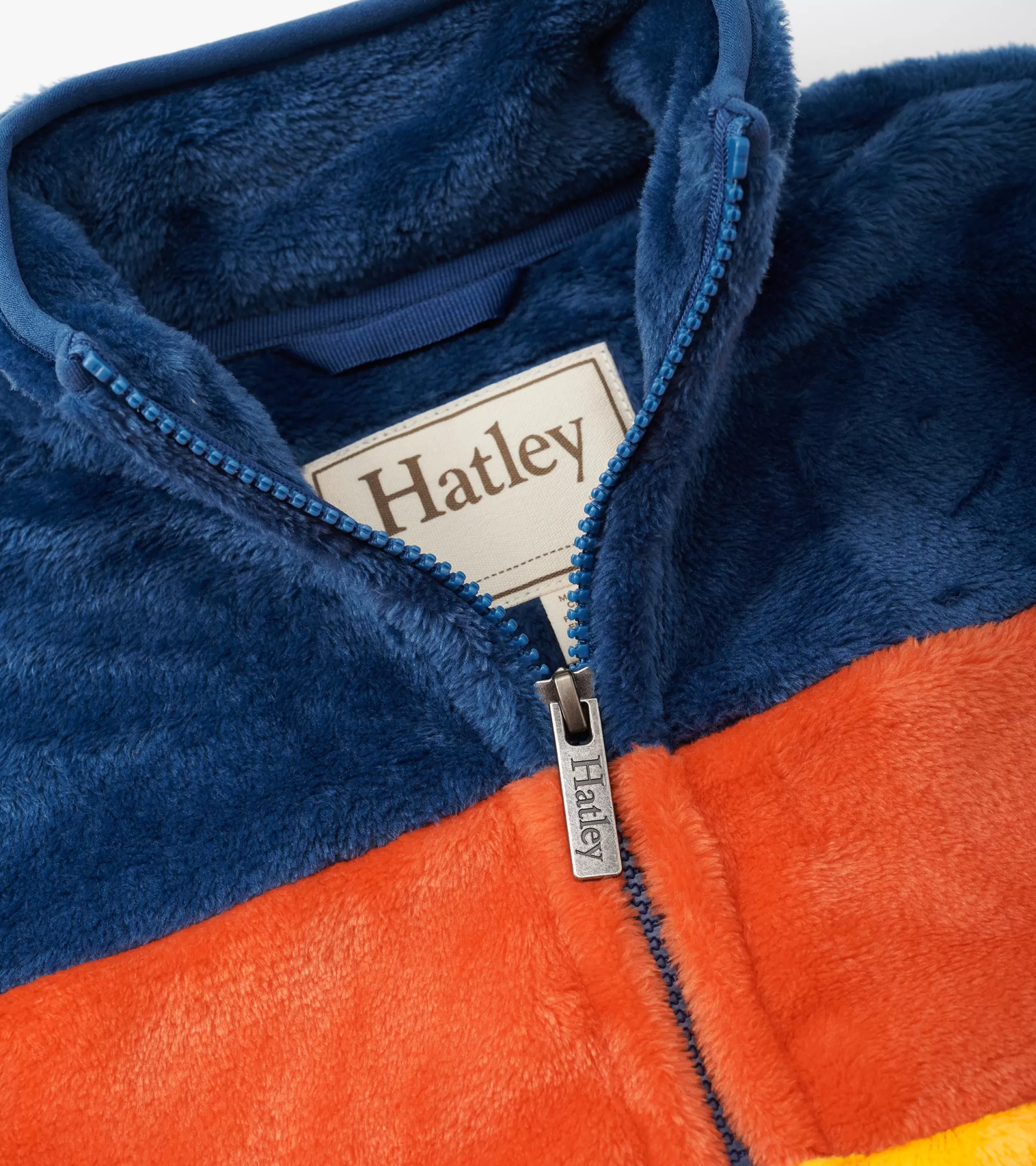 BOY Hatley Outerwear | Sweaters*Boys Colour Block Fuzzy Fleece Zip-Up Jacket