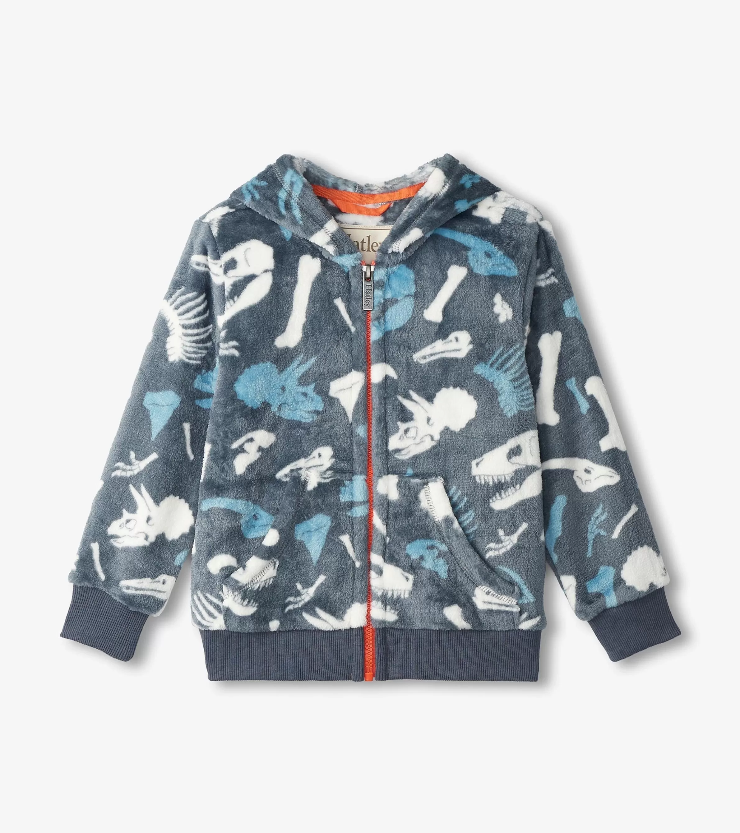 BOY Hatley Outerwear | Sweaters*Boys Dino Fossils Fleece Zip-Up Hoodie