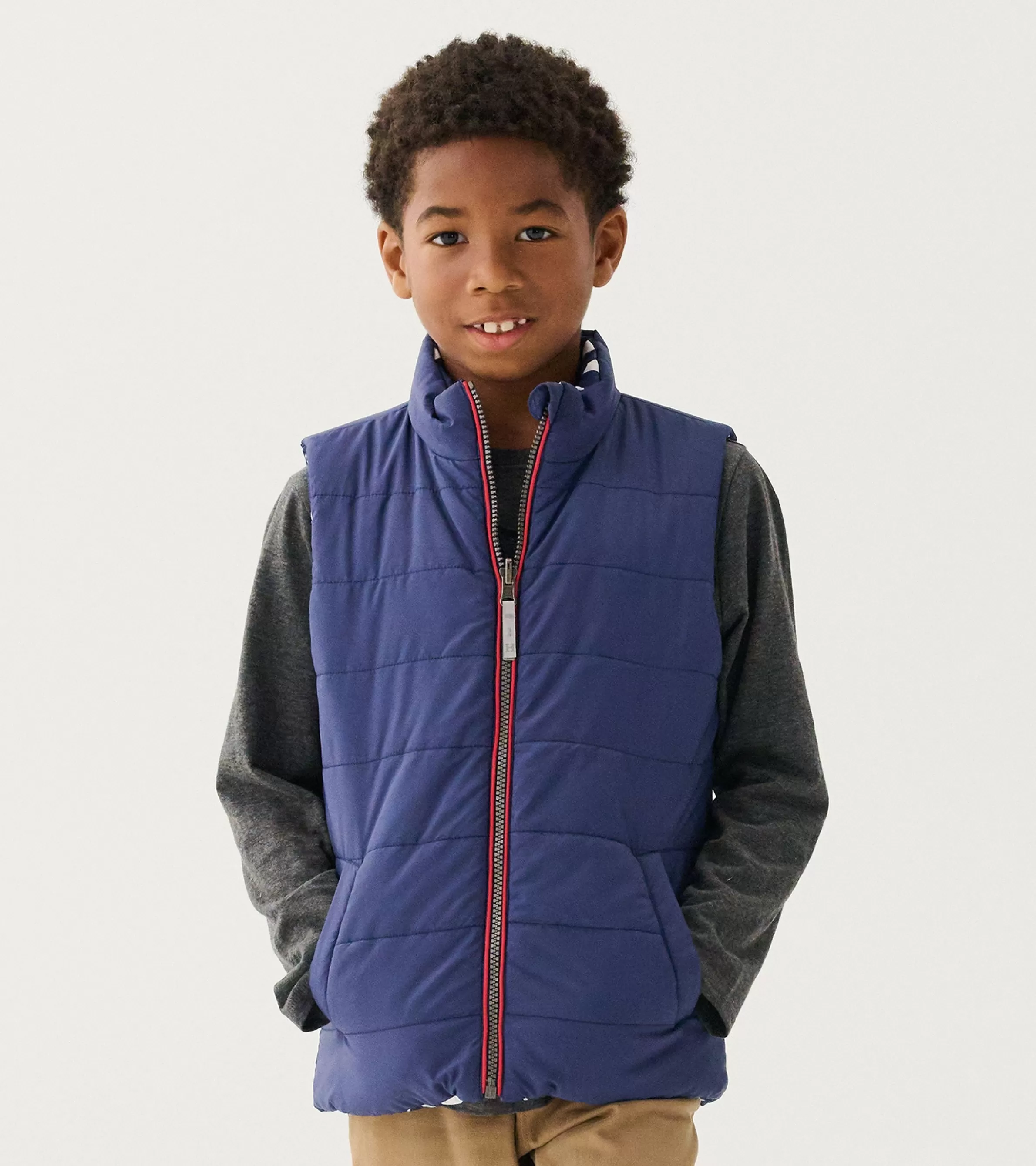 BOY Hatley Outerwear | Tops*Boys Dino Fossils Reversible Quilted Vest