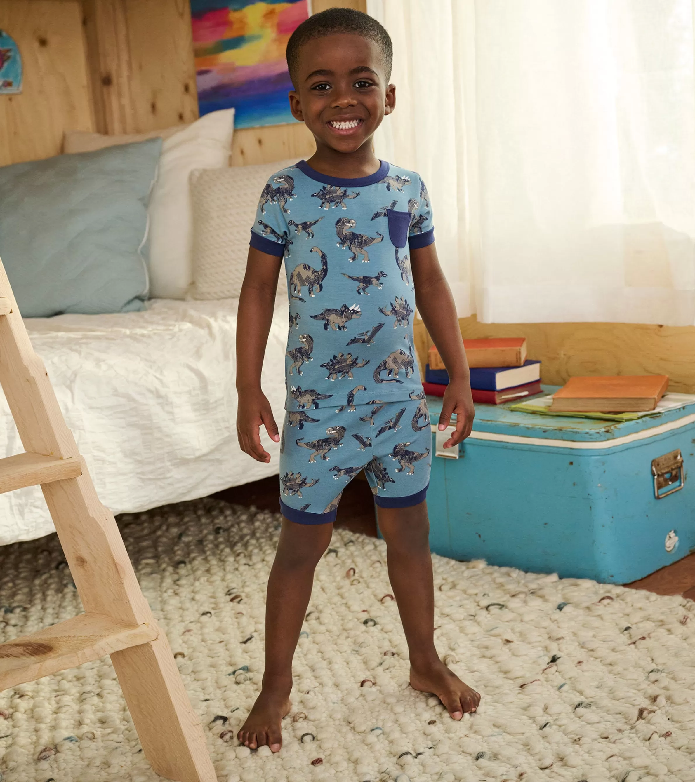 BOY Hatley Sleepwear | Sleepwear*Boys Dinosaur Bamboo Short Pajama Set