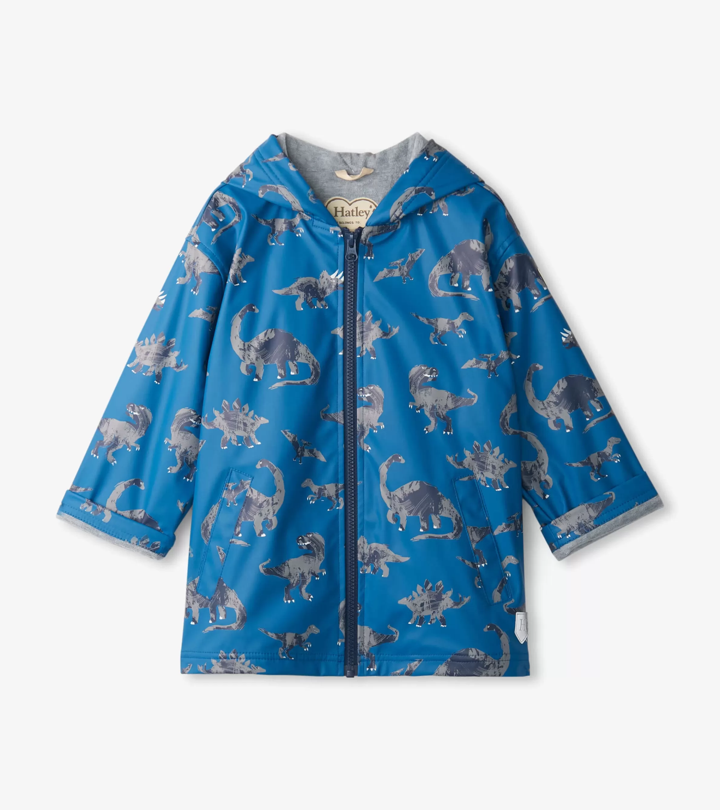 BOY Hatley Rainwear | Rainwear*Boys Dinosaur Zip-Up Rain Jacket